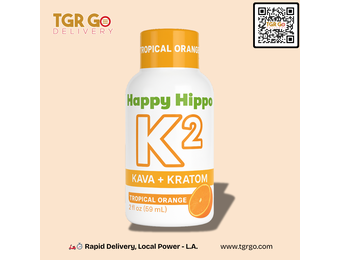 Happy Hippo - Kava Kratom K2 Shot 2oz Tropical Orange