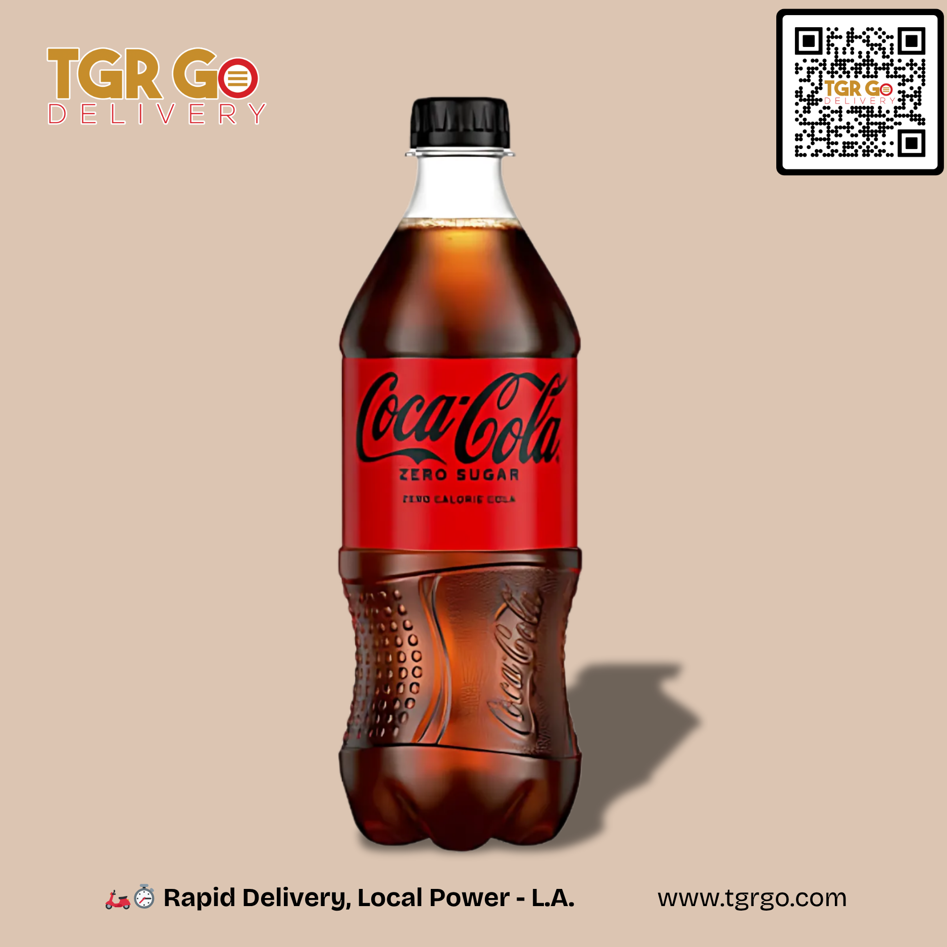 Coca Cola - Soda Beverage Zero 20oz