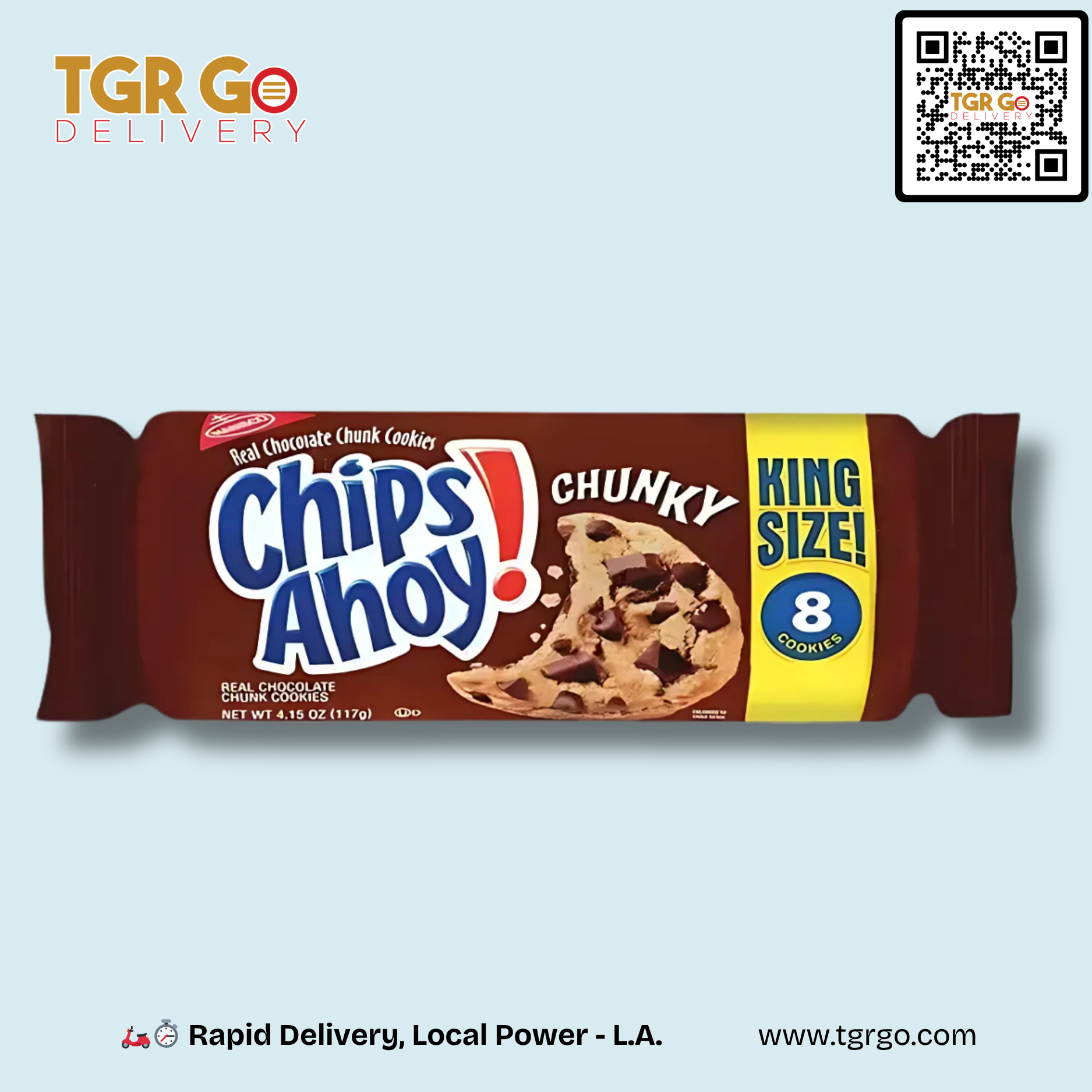 Chips Ahoy! - Chocolate Chip Cookies King Size 4.15oz