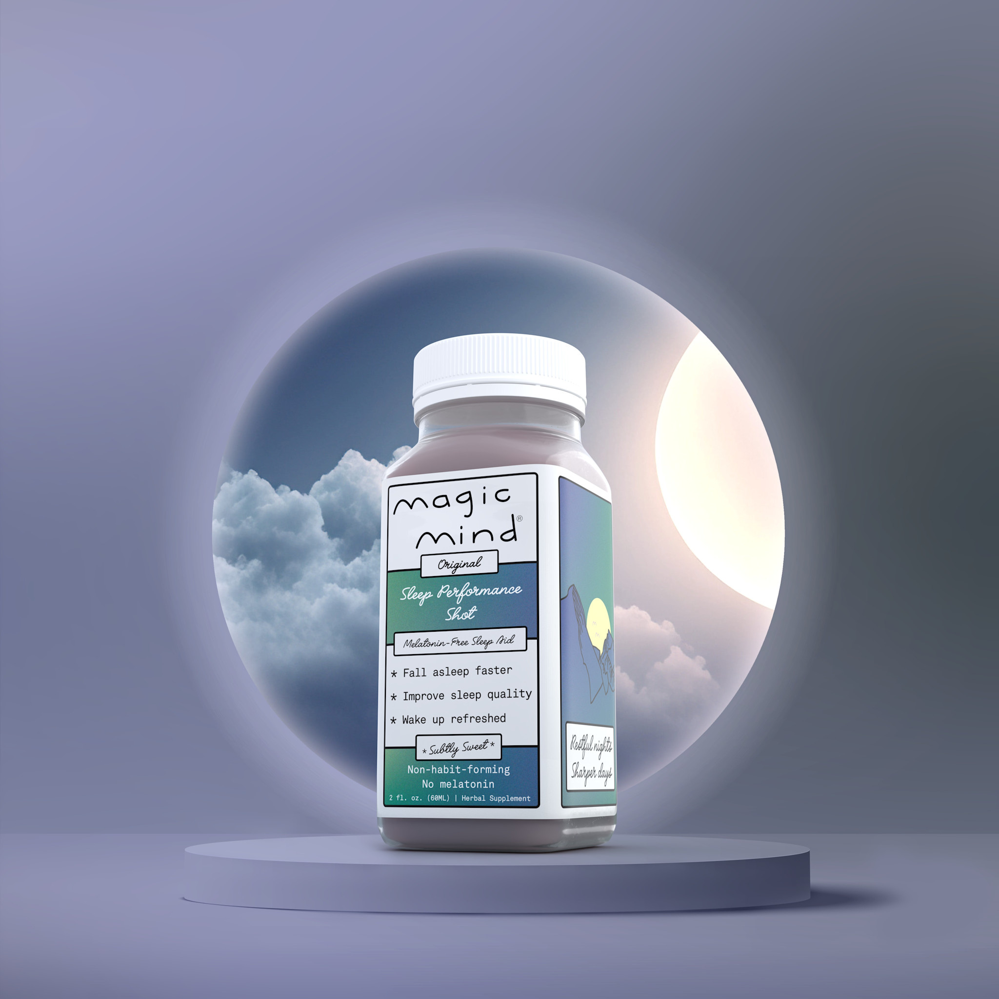 Magic Mind - Nootropic Melatonine Free Shot 2oz Sleep