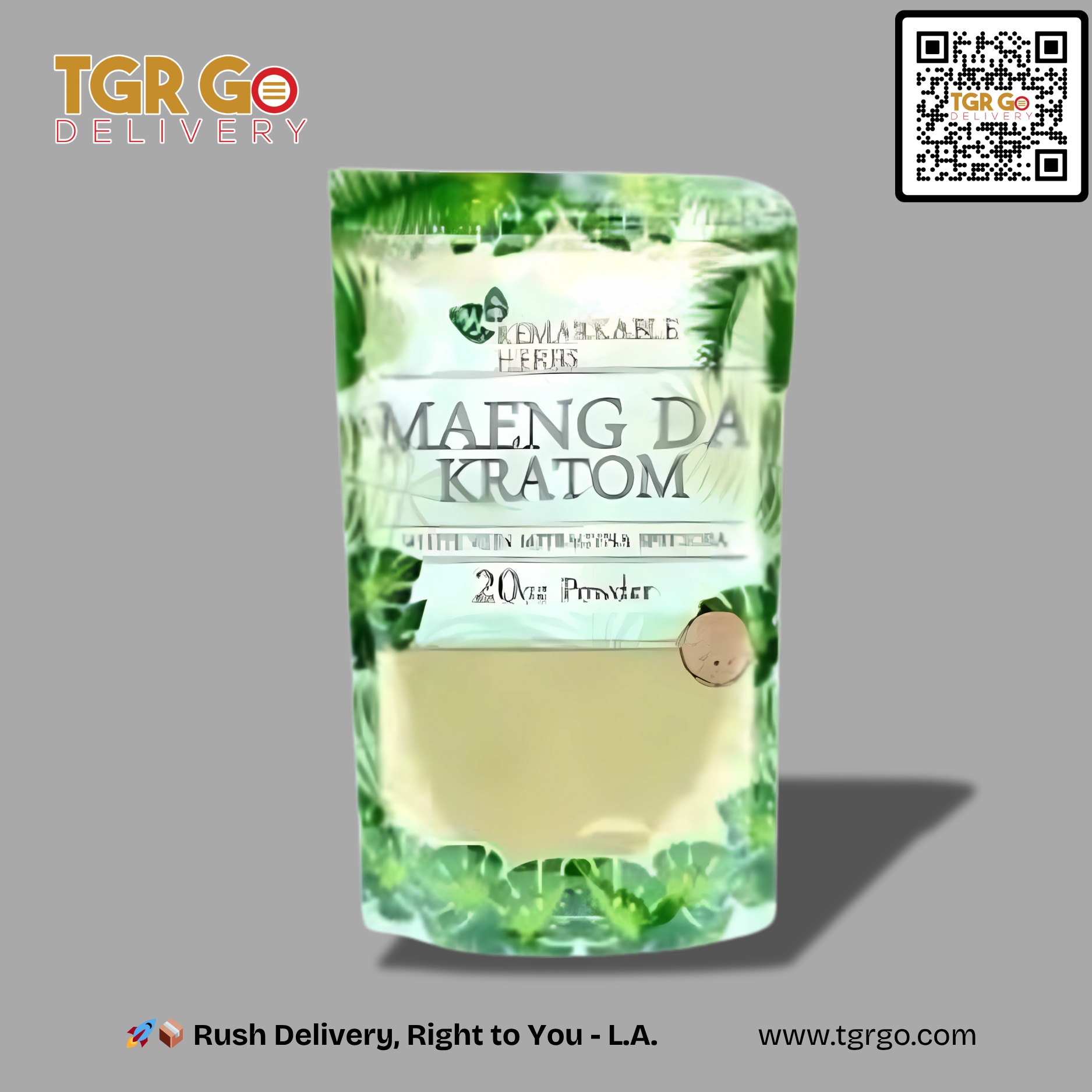 Remarkable Herbs - Kratom Powder Green Vein Maeng Da 20oz