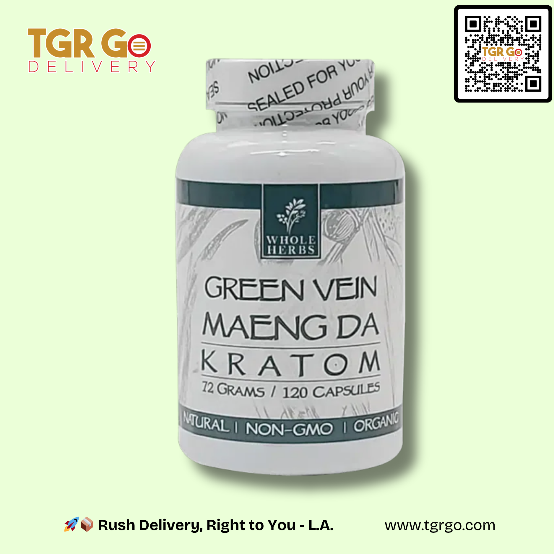 Whole Herbs - Kratom Capsule 120ct