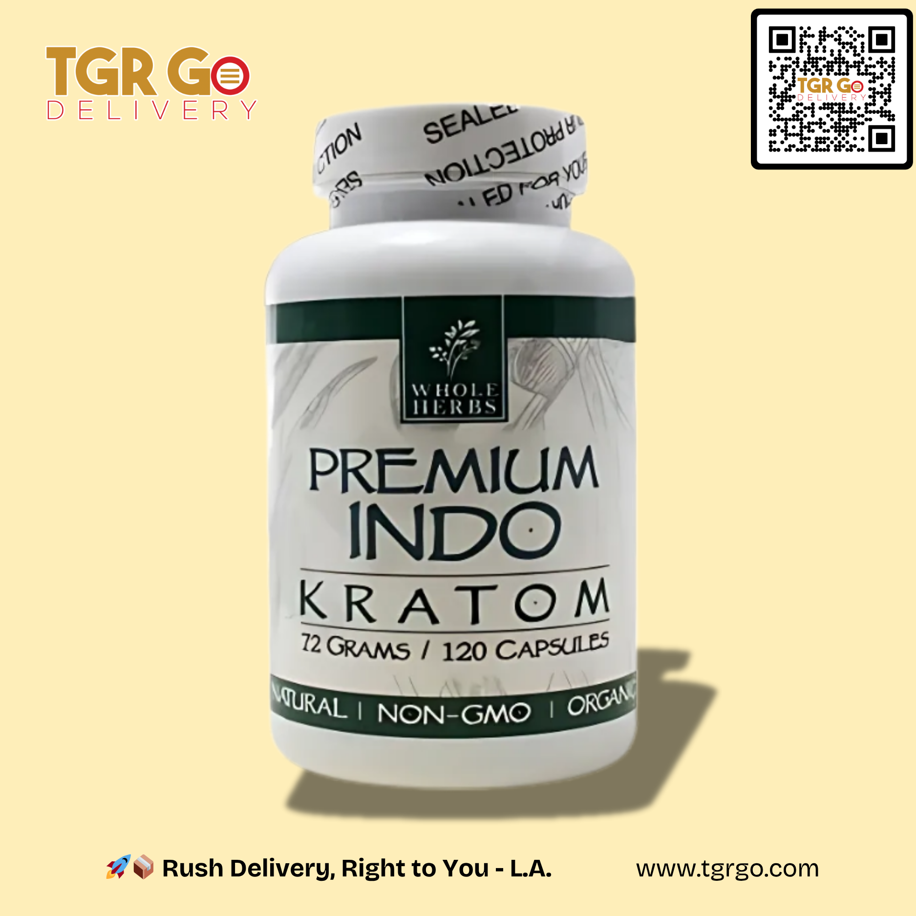 Whole Herbs - Kratom Capsule 120ct