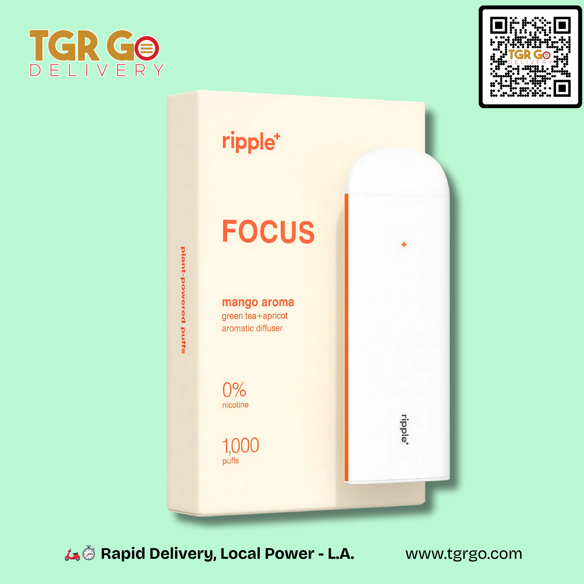 Ripple - Disposable Vape Diffuser No Nicotine 1000 Puffs