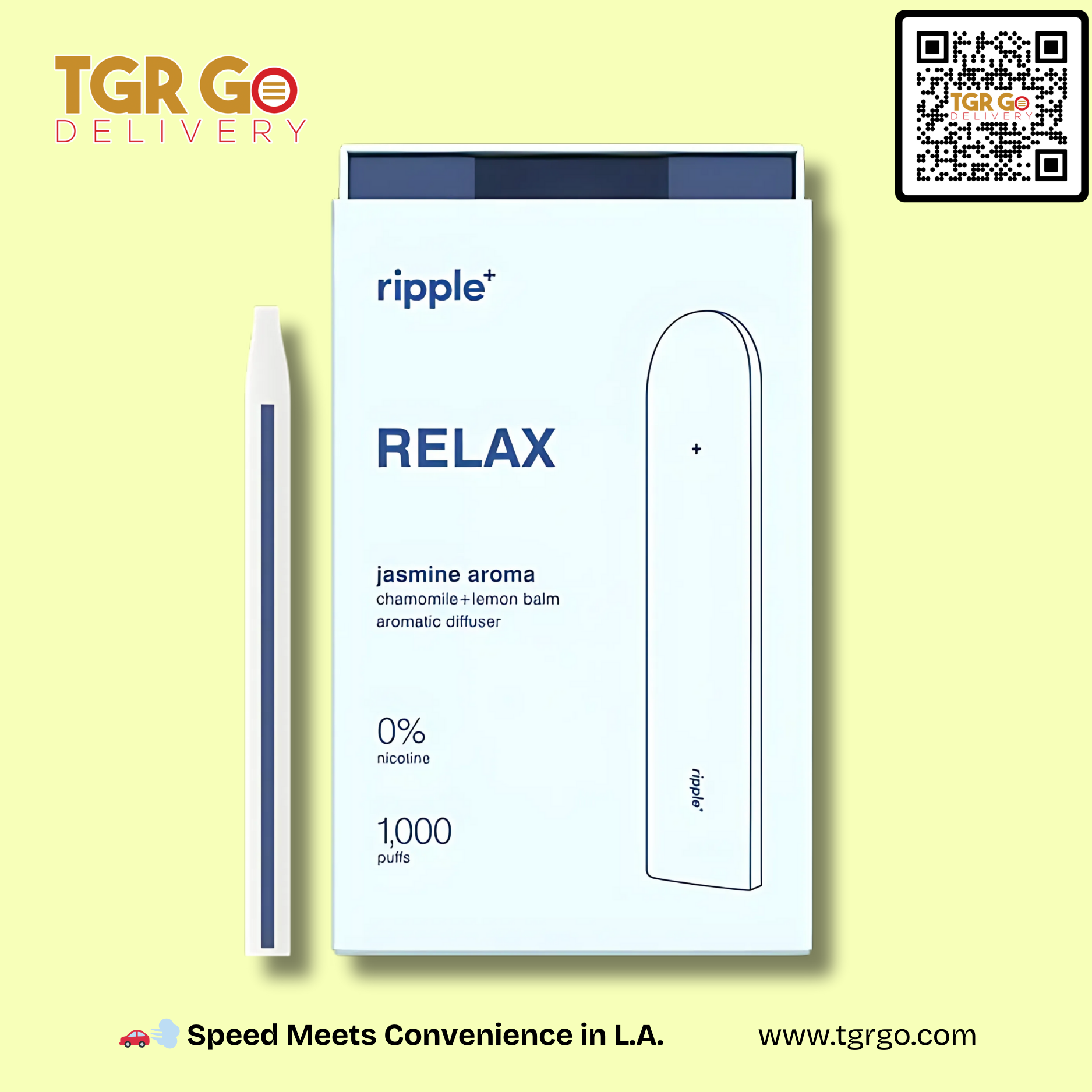 Ripple - Disposable Vape Diffuser No Nicotine 1000 Puffs