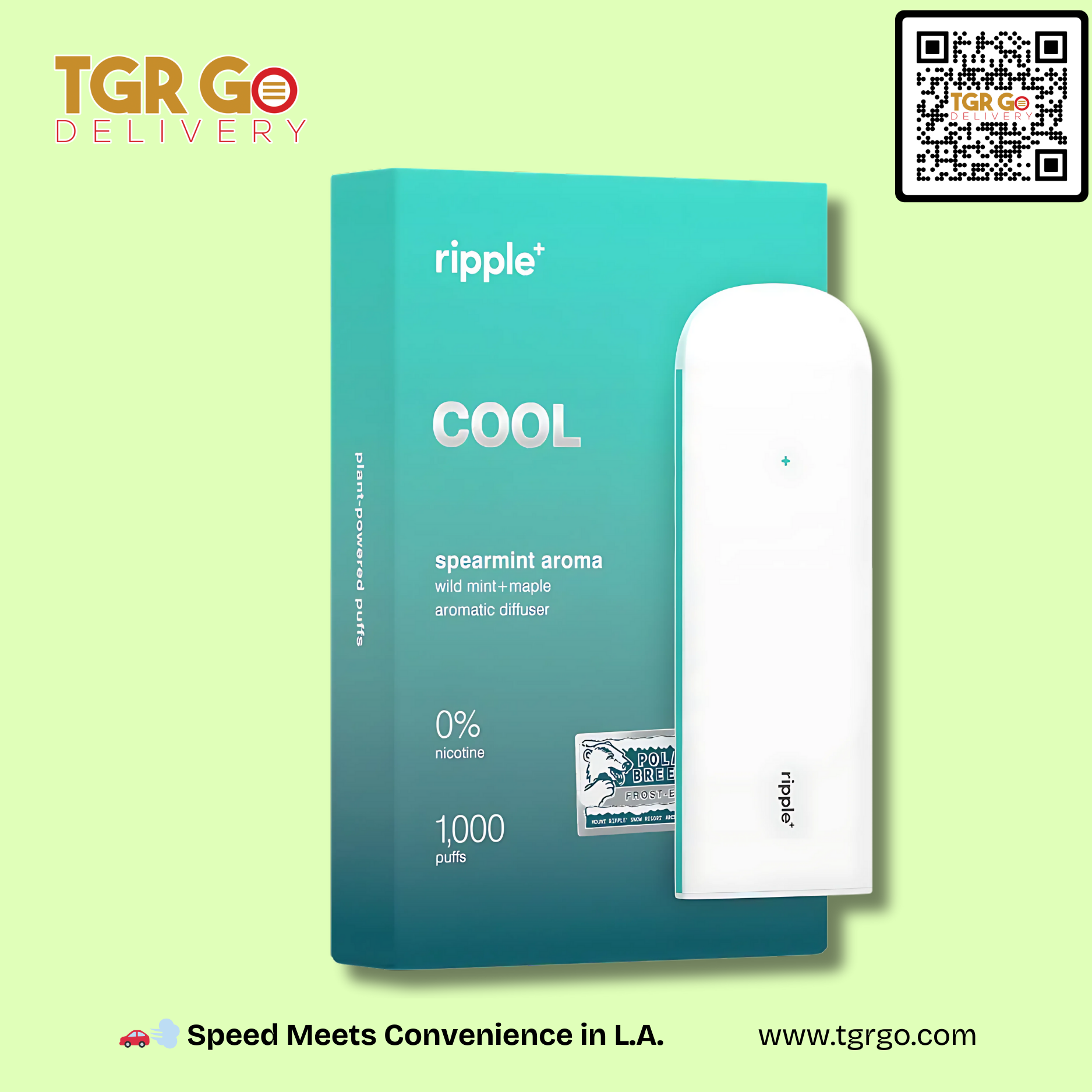 Ripple - Disposable Vape Diffuser No Nicotine 1000 Puffs