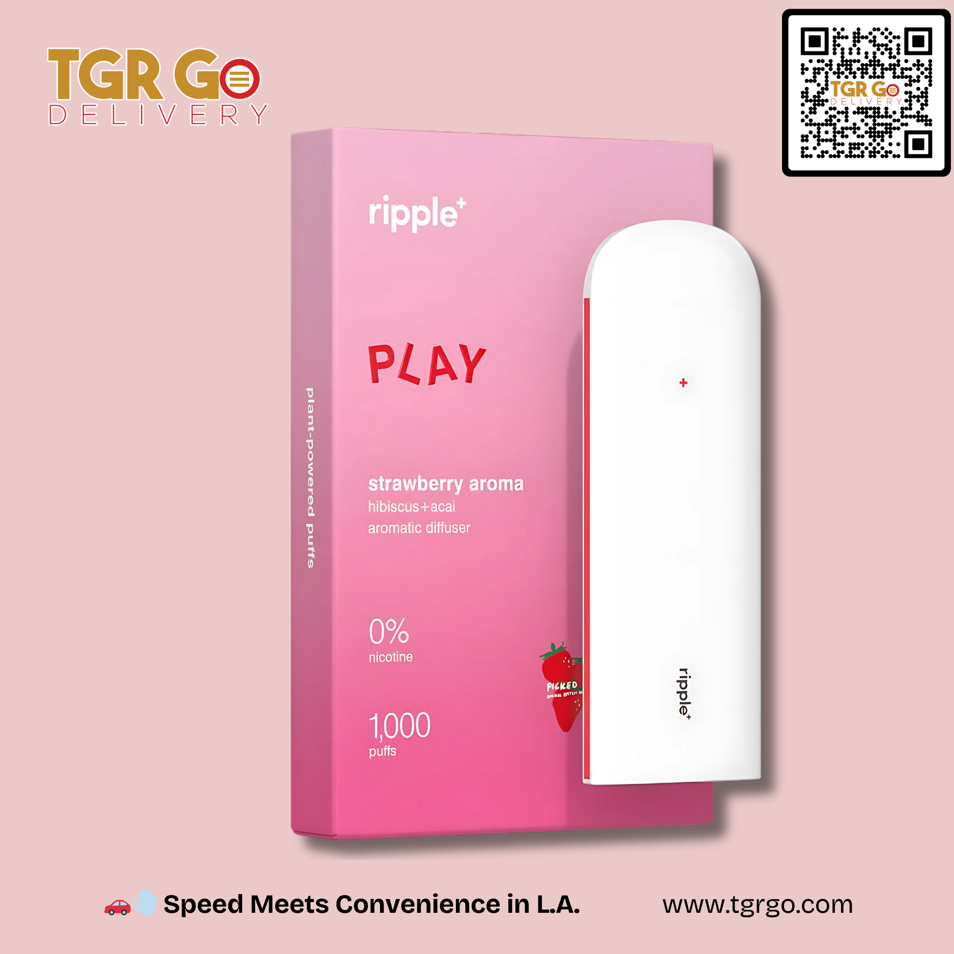 Ripple - Disposable Vape Diffuser No Nicotine 1000 Puffs