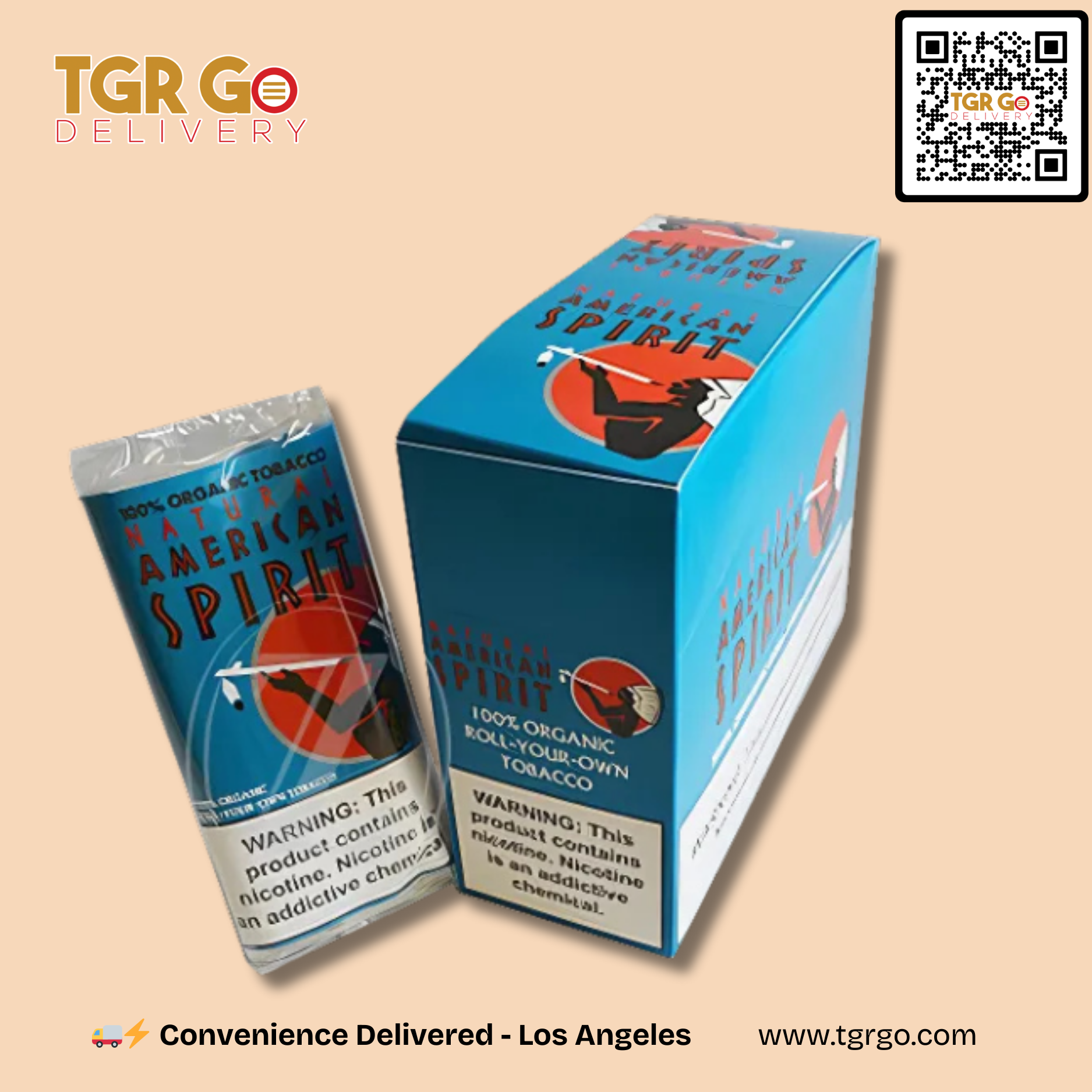 Natural American Spirit - Loose Leaf Tobacco (Turquoise) Pouch 40gm