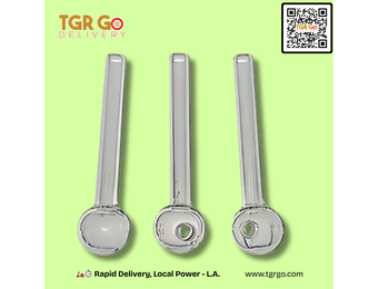 TGR - Oil Burner Hand Pipe 4" Medium Thicker Glass OB2