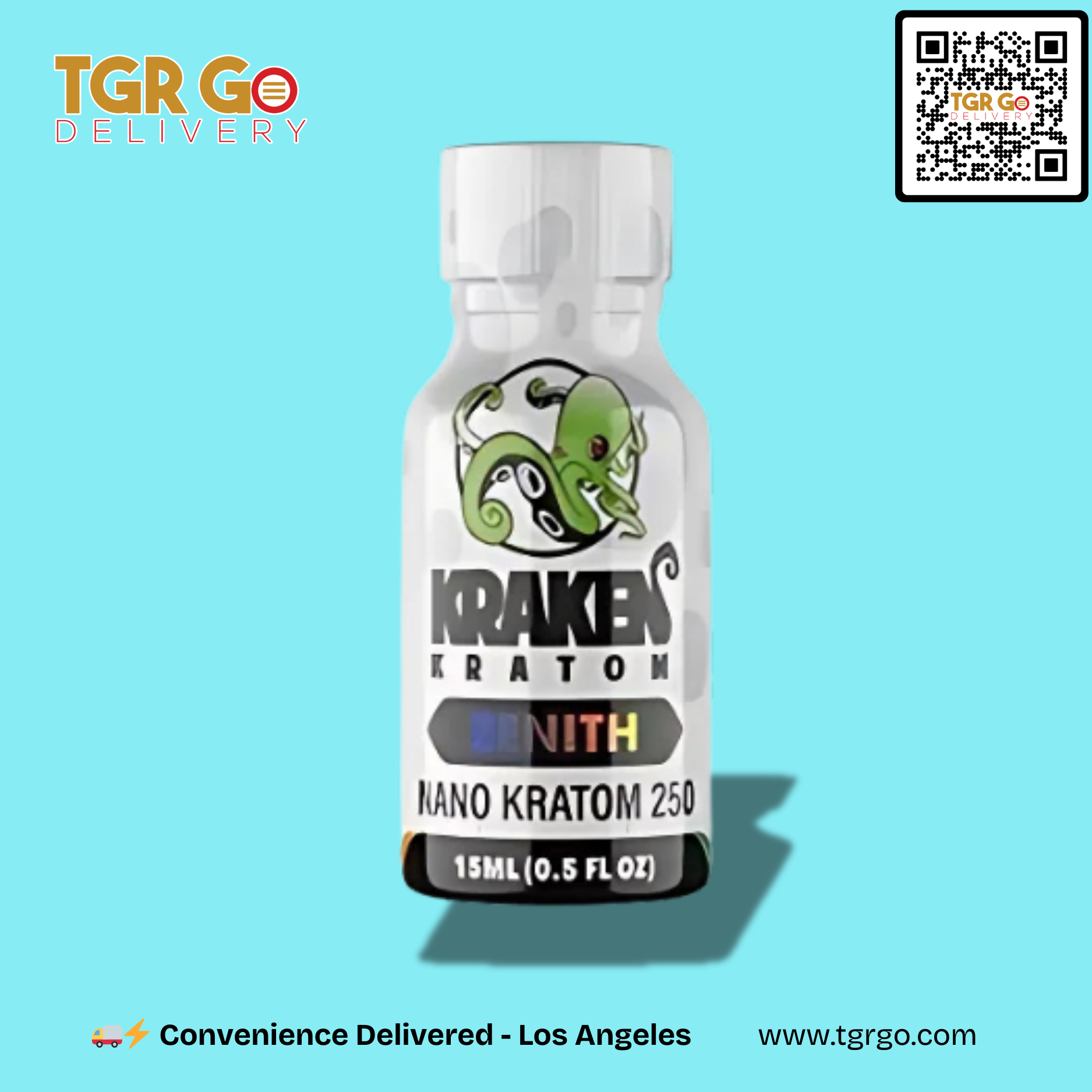 Kraken Kratom - Kratom Extract Shot Zenith Nano 250 15ml