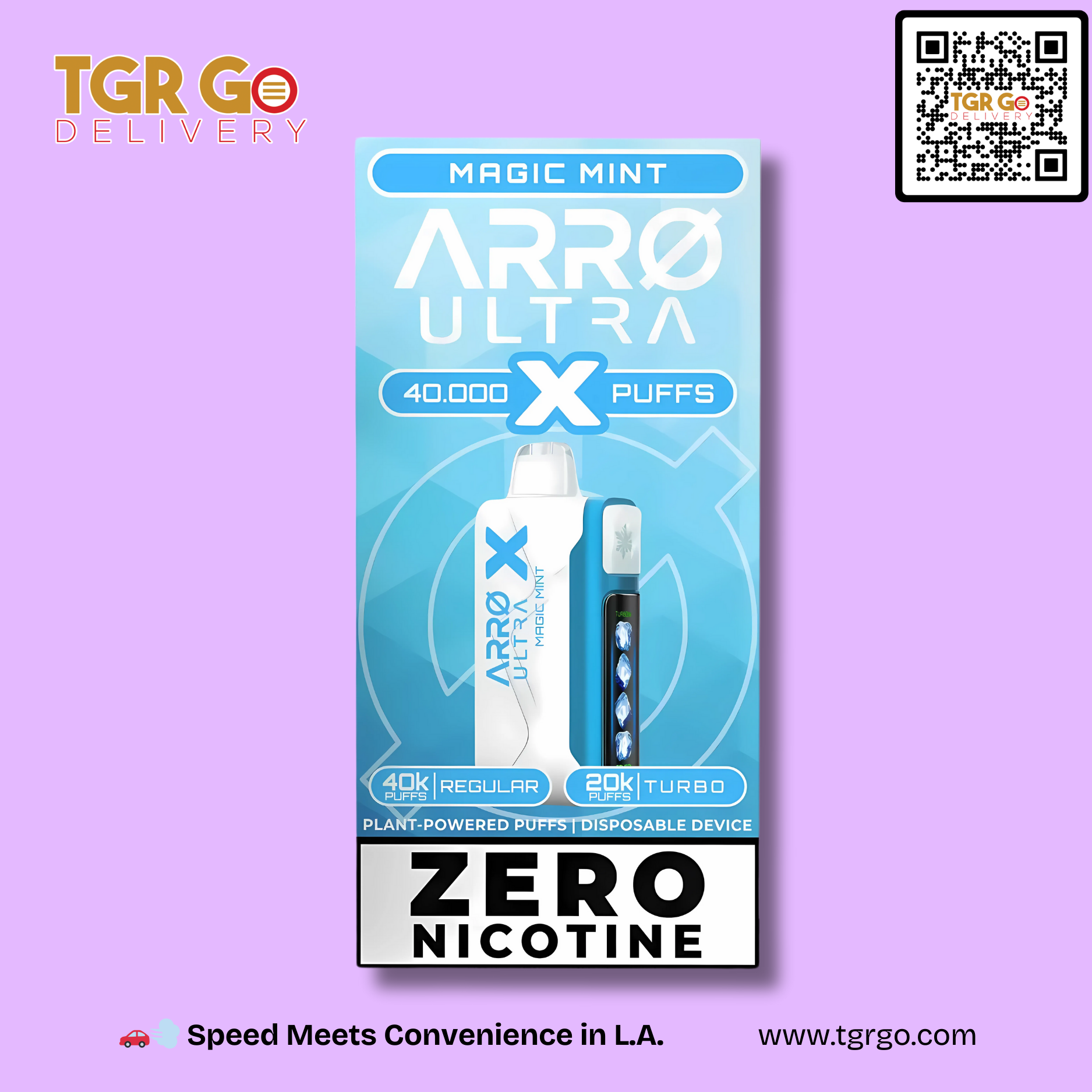 ARRØ Ultra X - Disposable Vape Non-Nicotine 40000 Puffs