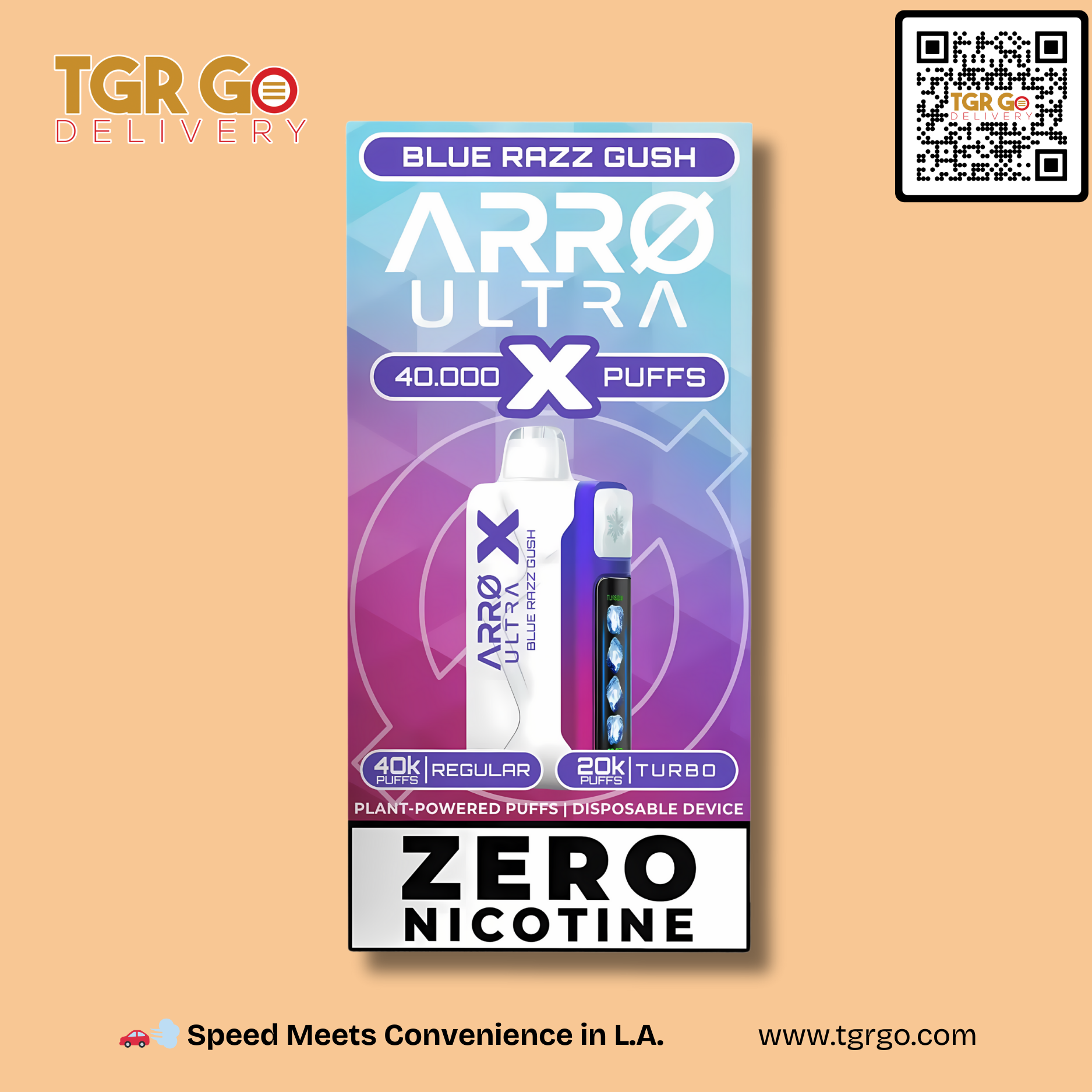 ARRØ - Disposable Vape Non-Nicotine Ultra X 40000 Puffs