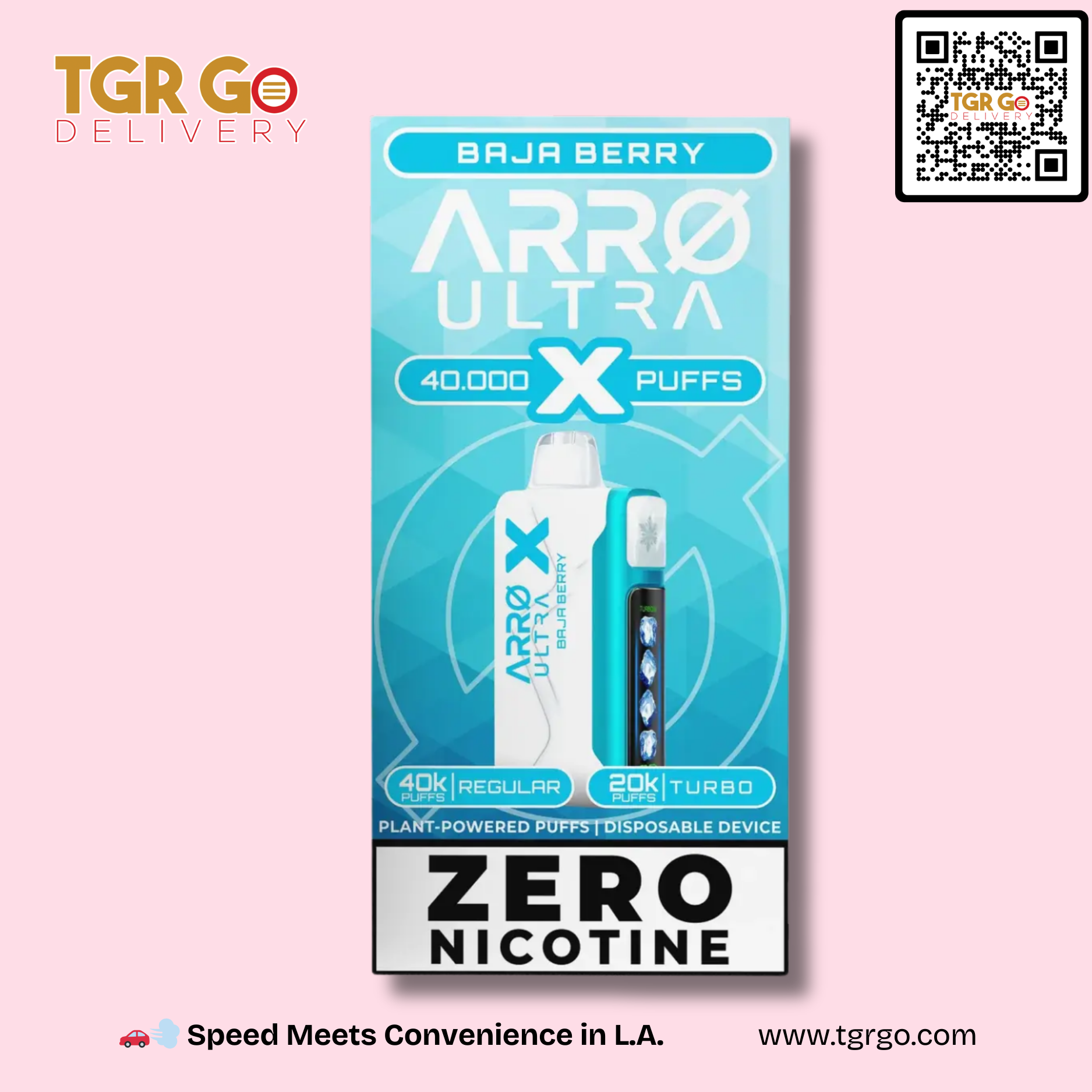 ARRØ Ultra X - Disposable Vape Non-Nicotine 40000 Puffs