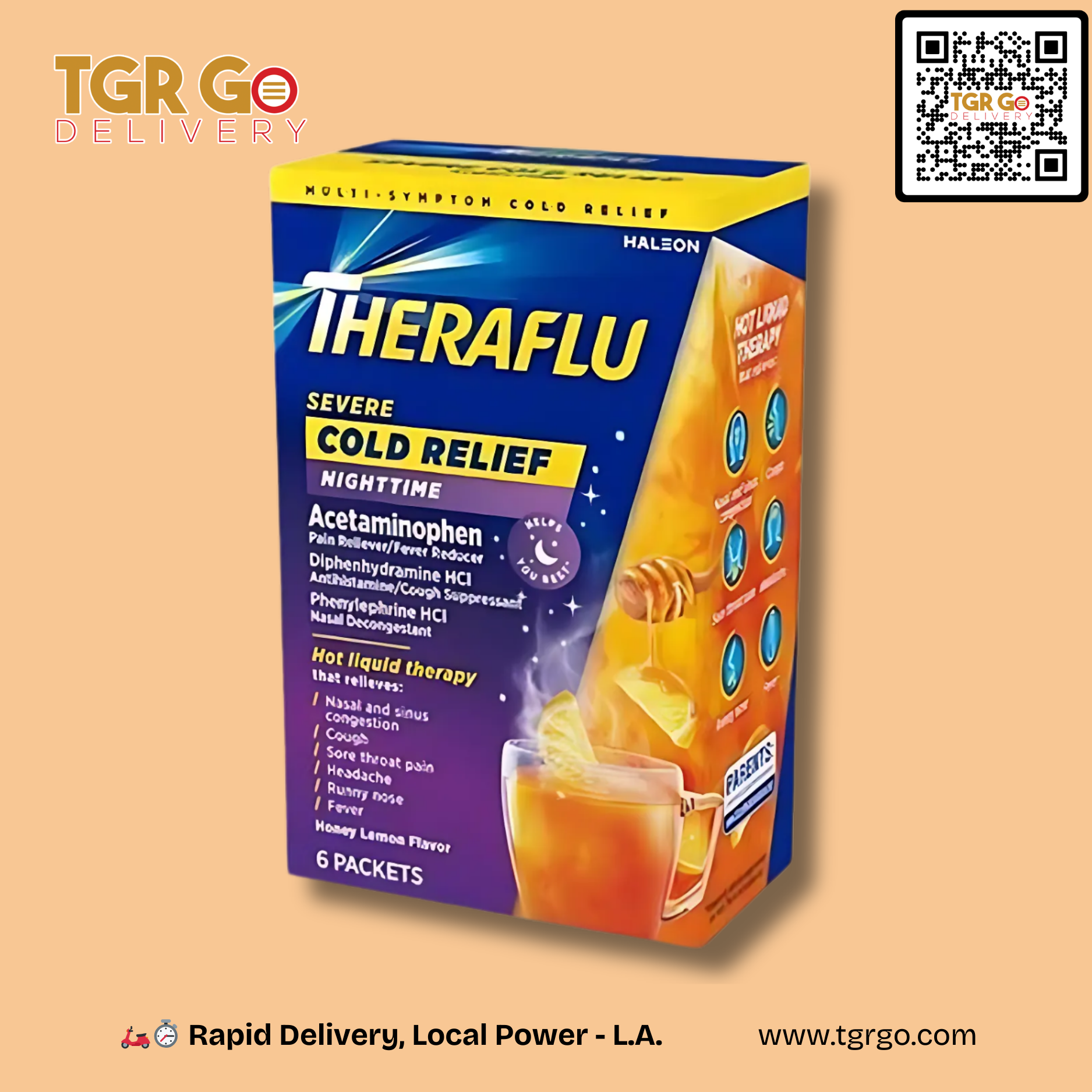 Theraflu - Severe Cold Relief 6ct