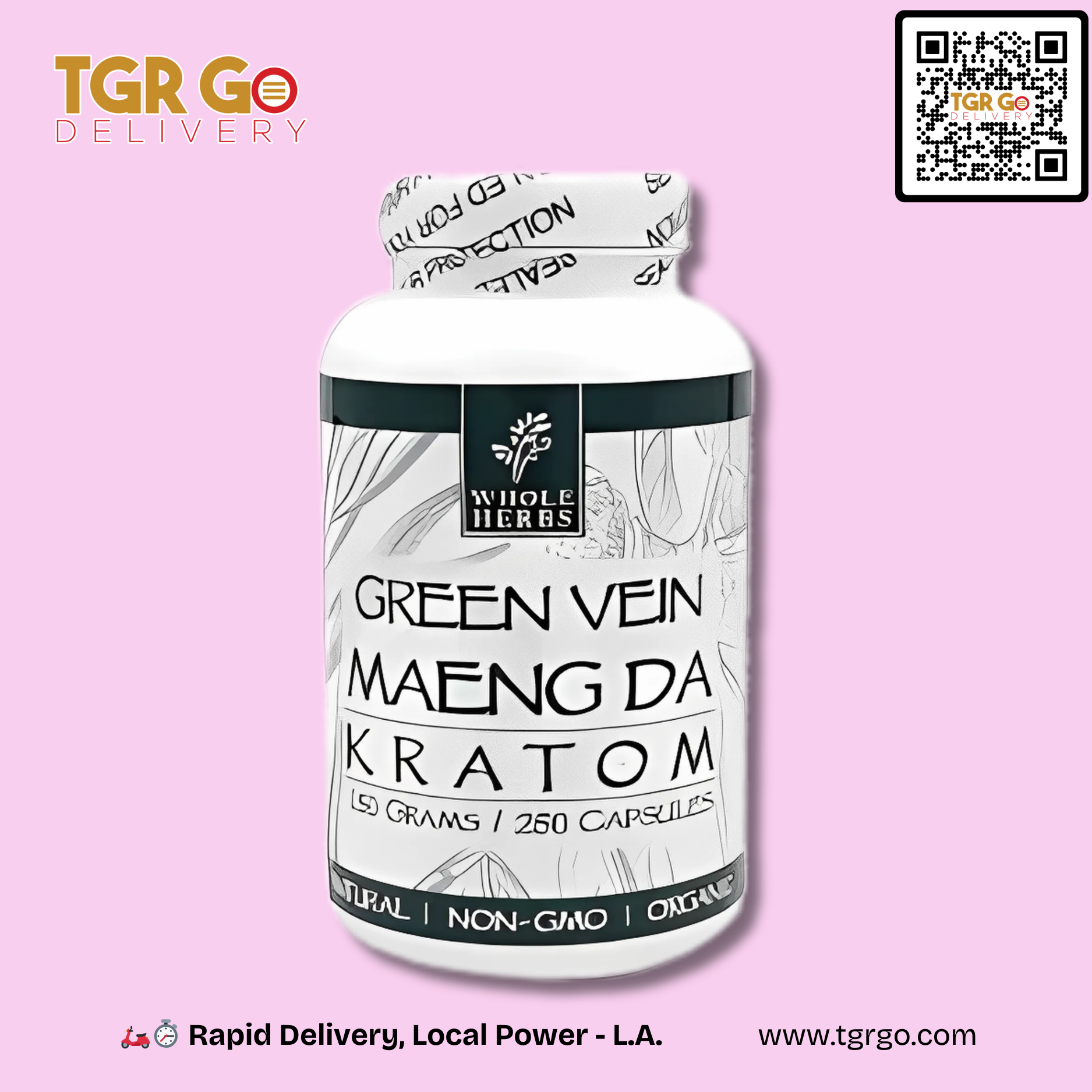 Whole Herbs - Kratom Capsule 250ct