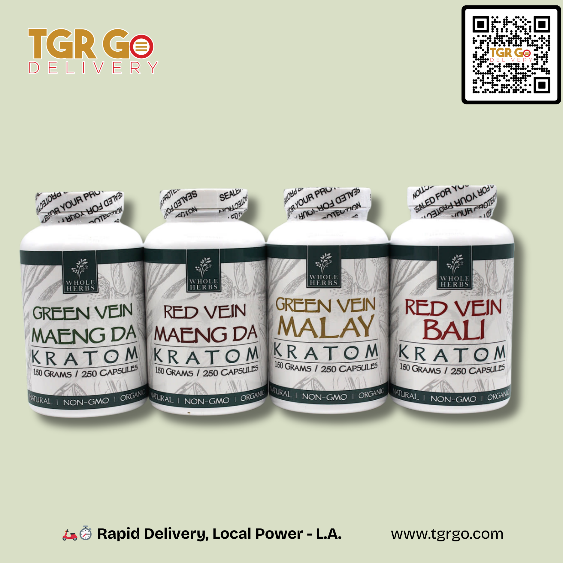 Whole Herbs - Kratom Capsule 250ct