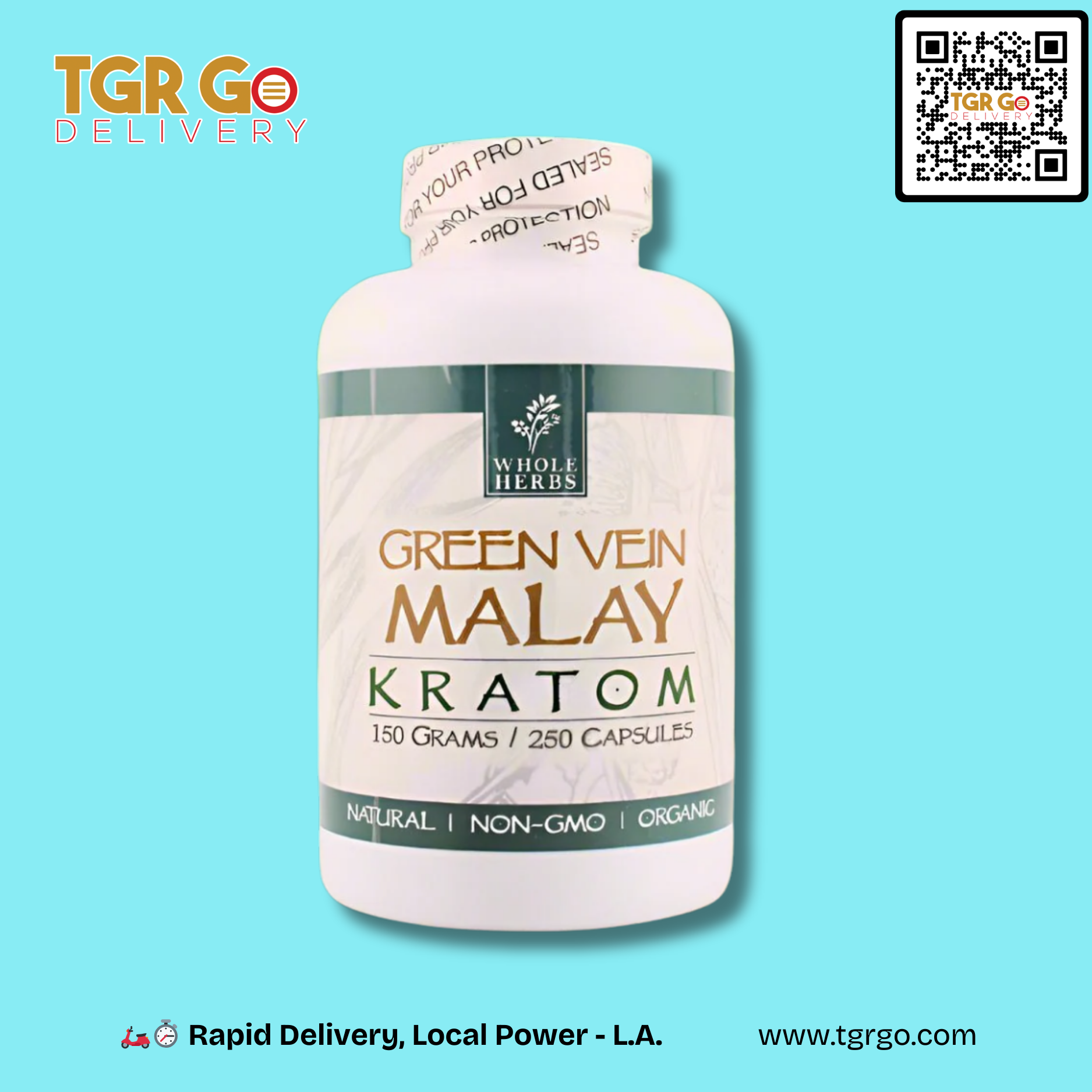 Whole Herbs - Kratom Capsule 250ct