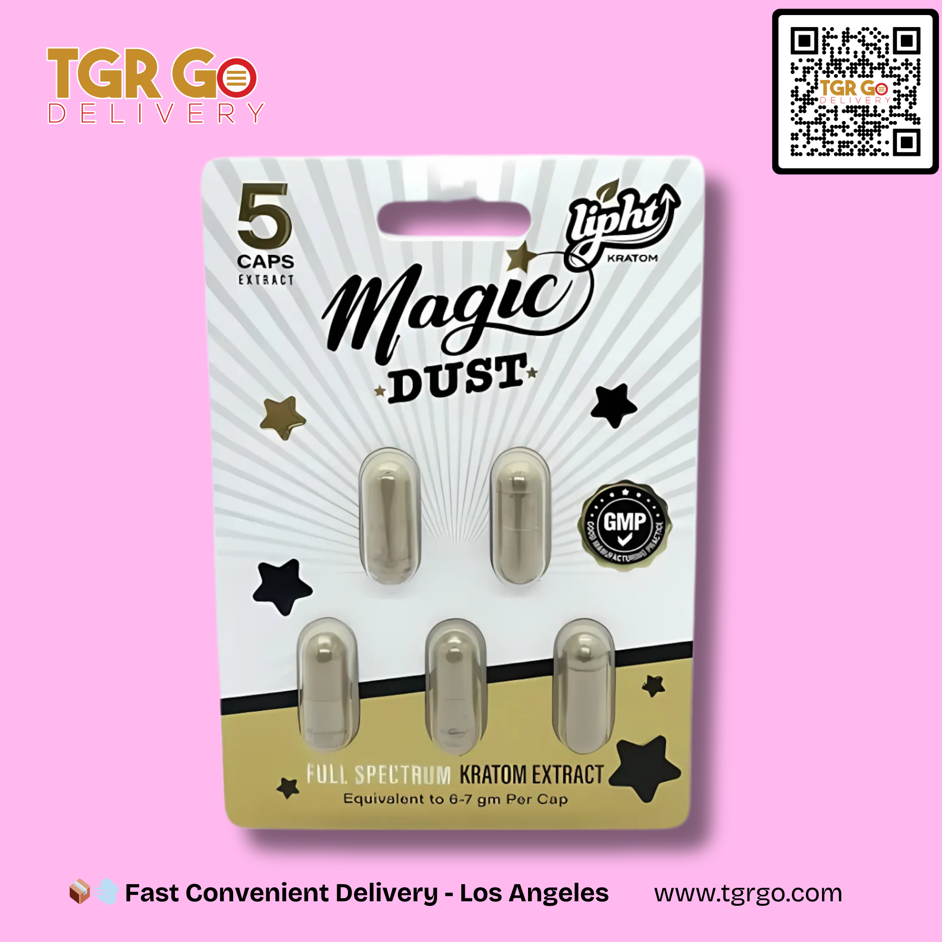 Lipht - Kratom Extract Capsules Full Spectrum 5ct