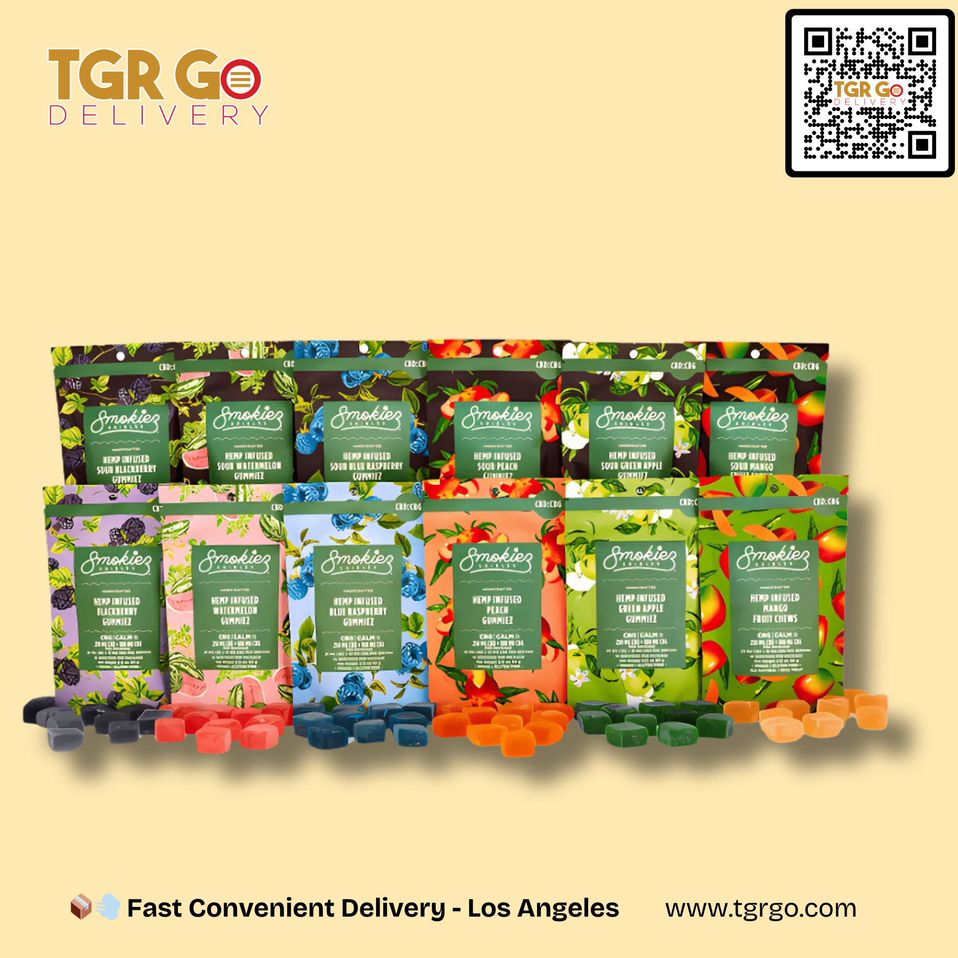 Smokiez - CBD Edible Gummies 250mg CBD 100mg CBG 10ct