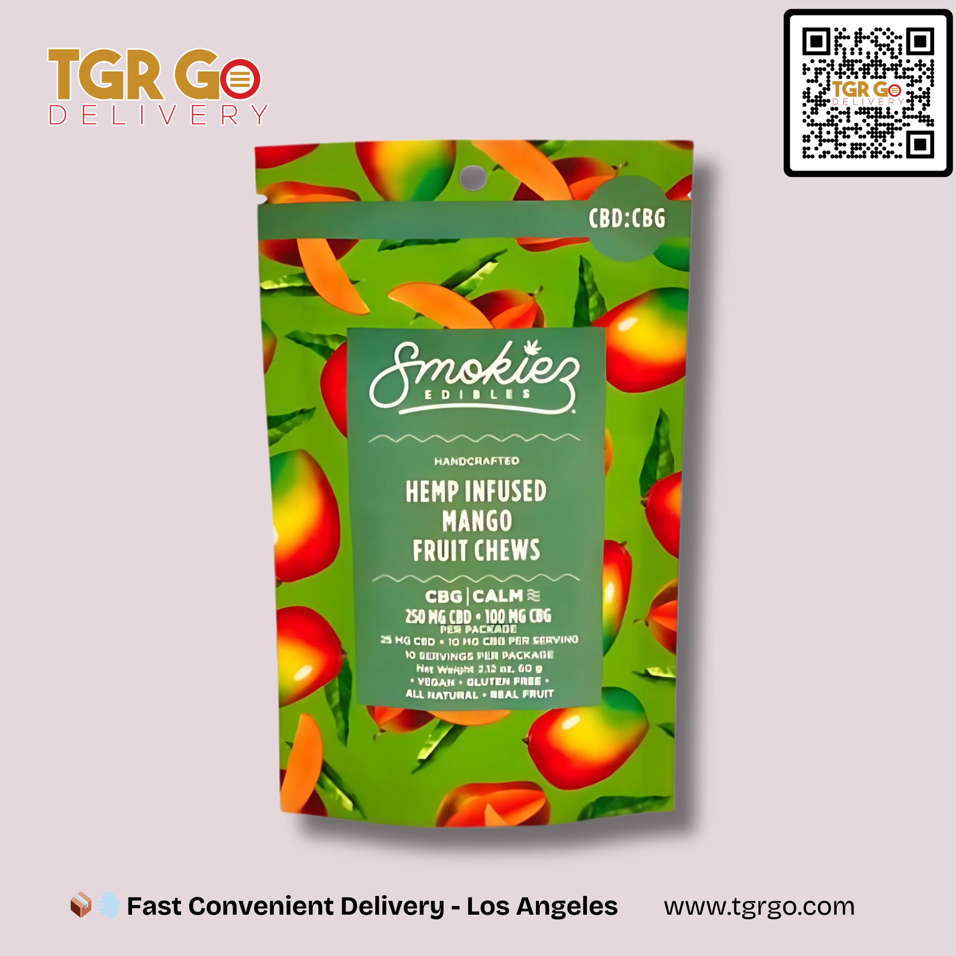 Smokiez - CBD Edible Gummies 250mg CBD 100mg CBG 10ct