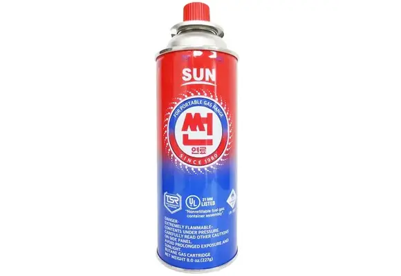 Sun - Butane Gas Cartridge 8oz 4pk