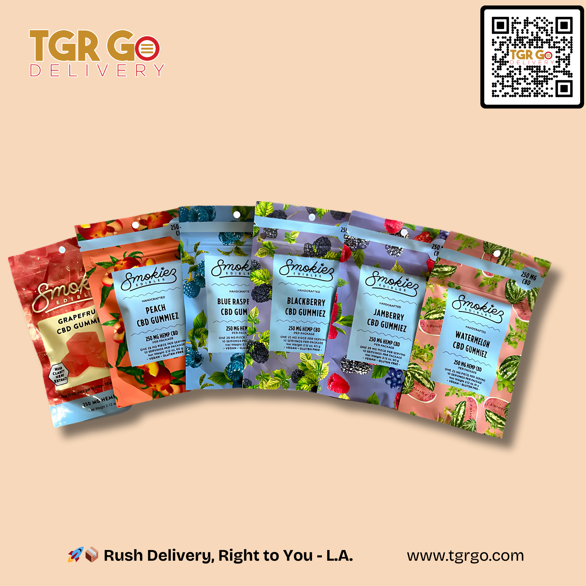 Smokiez - CBD Edible Gummies 250mg 10ct