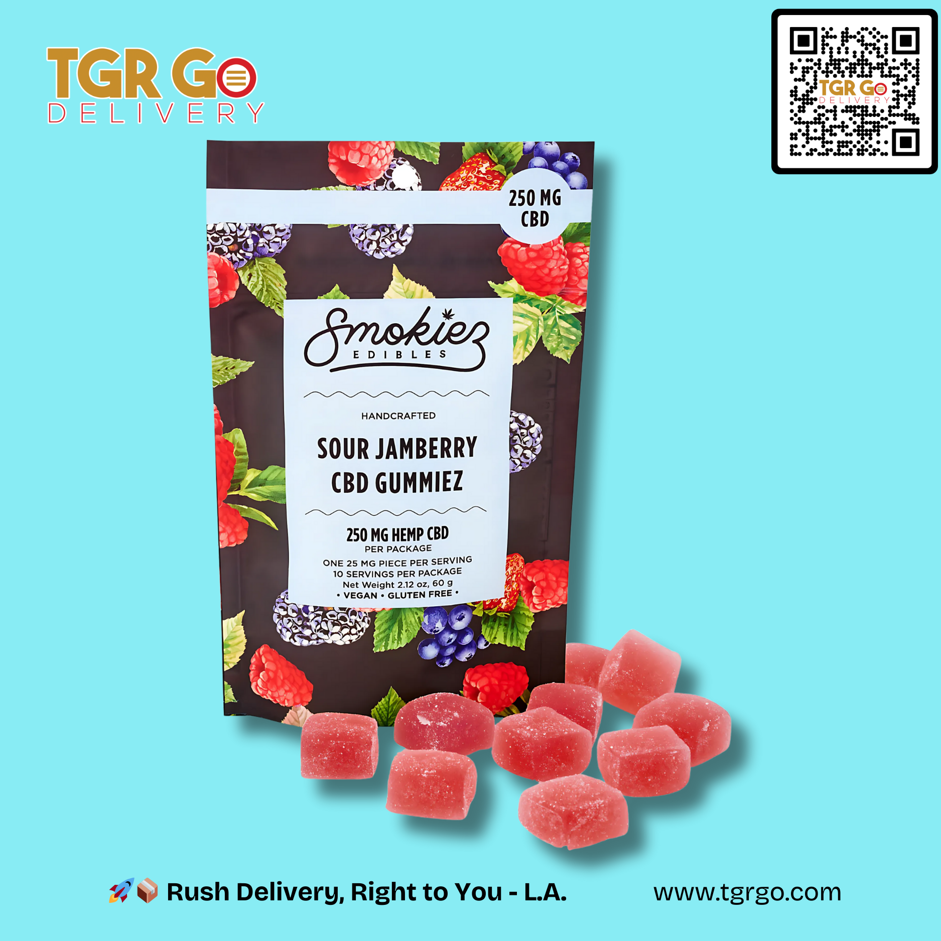 Smokiez - CBD Edible Gummies 250mg 10ct
