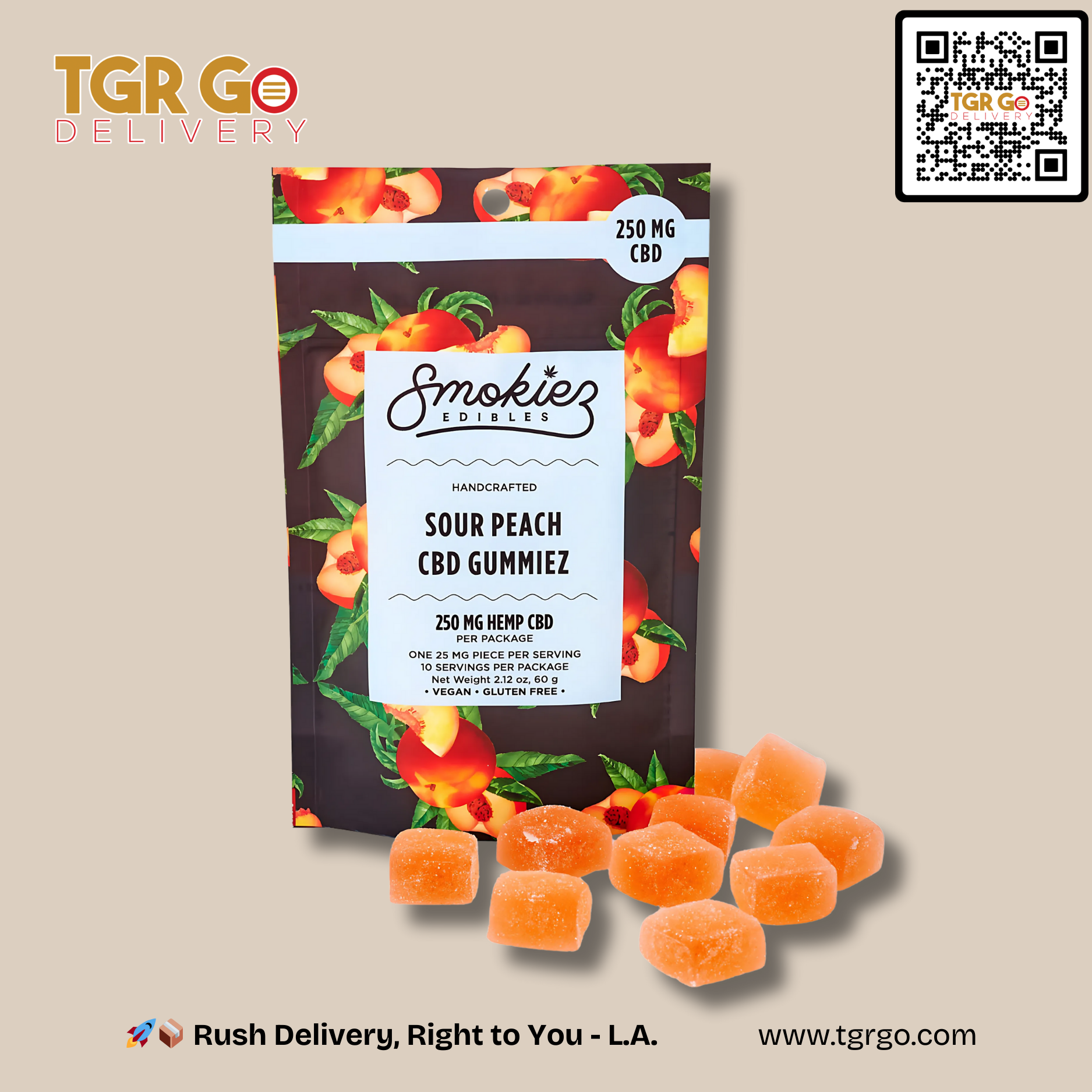 Smokiez - CBD Edible Gummies 250mg 10ct