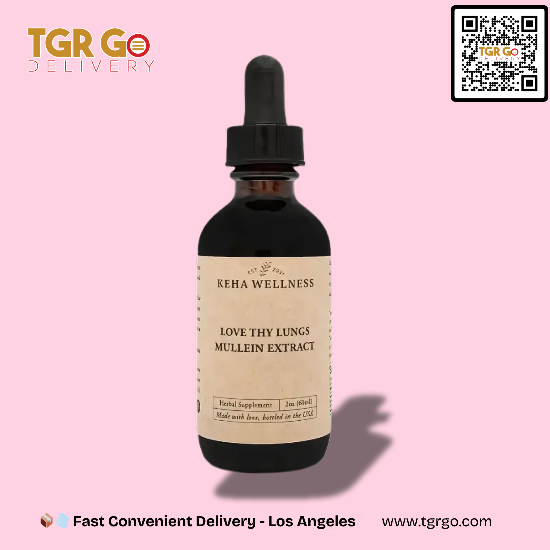 Keha Wellness - Mullein Tincture Lung Cleanse 2oz