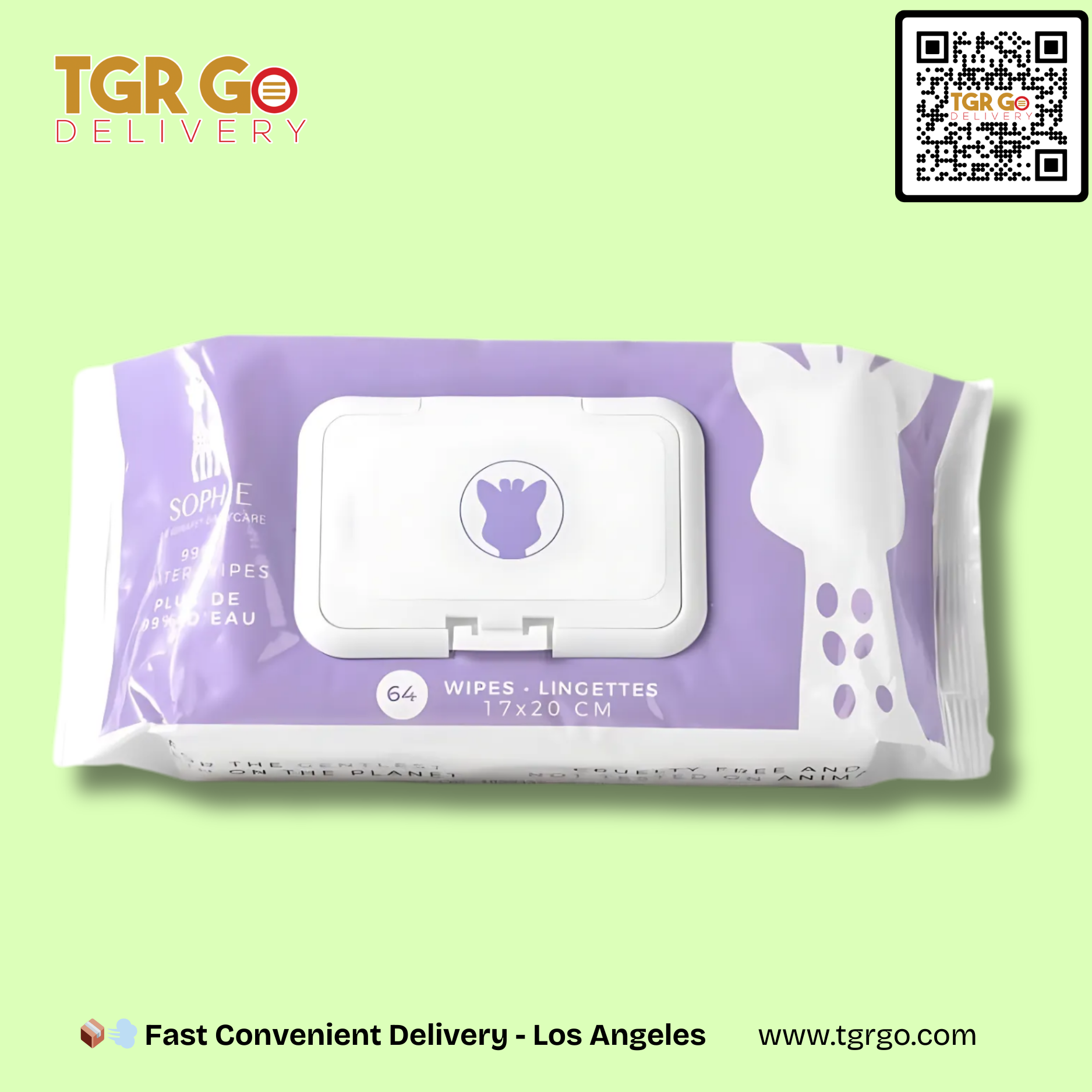 Sophie La Girafe - Water Wipes Babycare Biodegradable