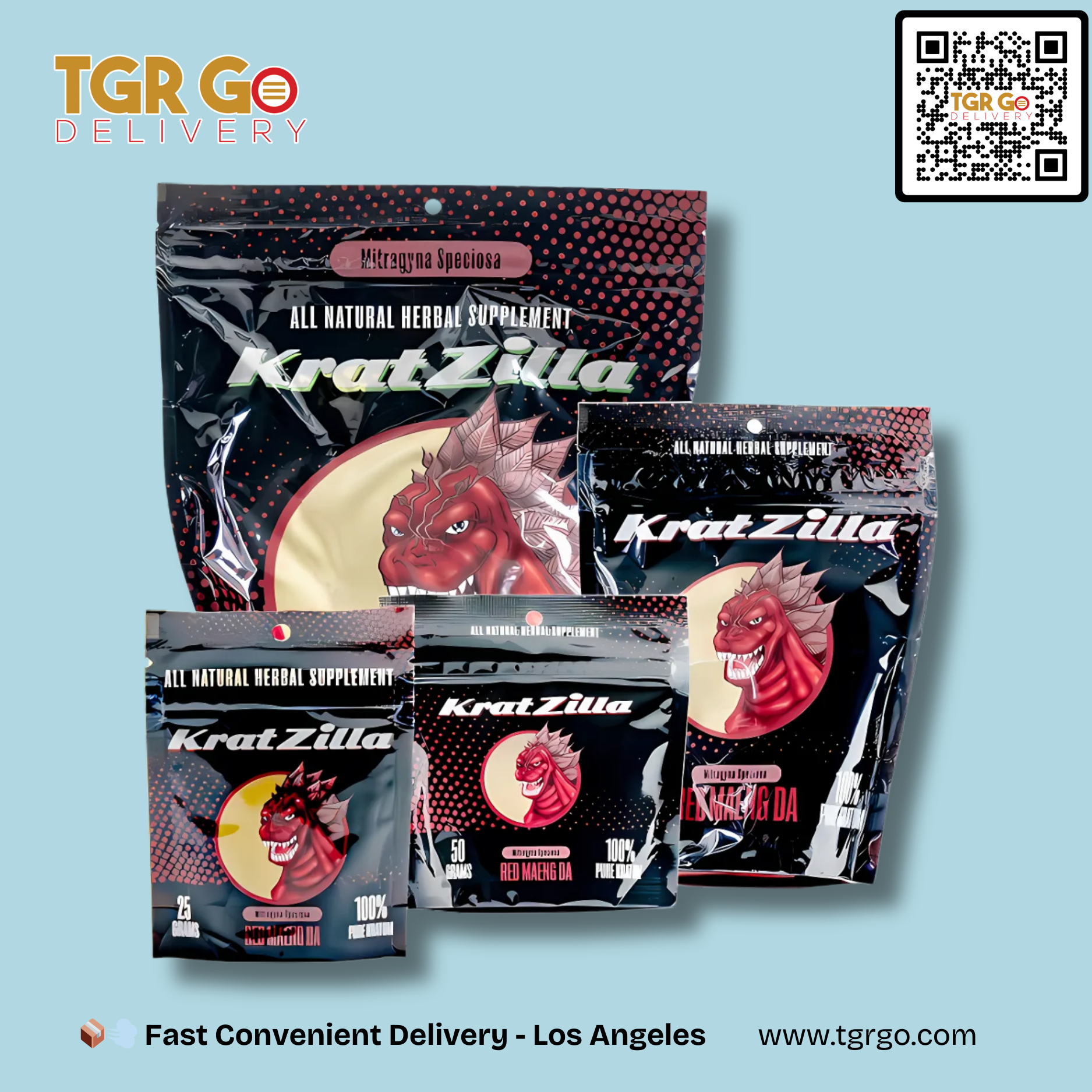 Kratzilla - Kratom Powder Red Maeng Da 25g