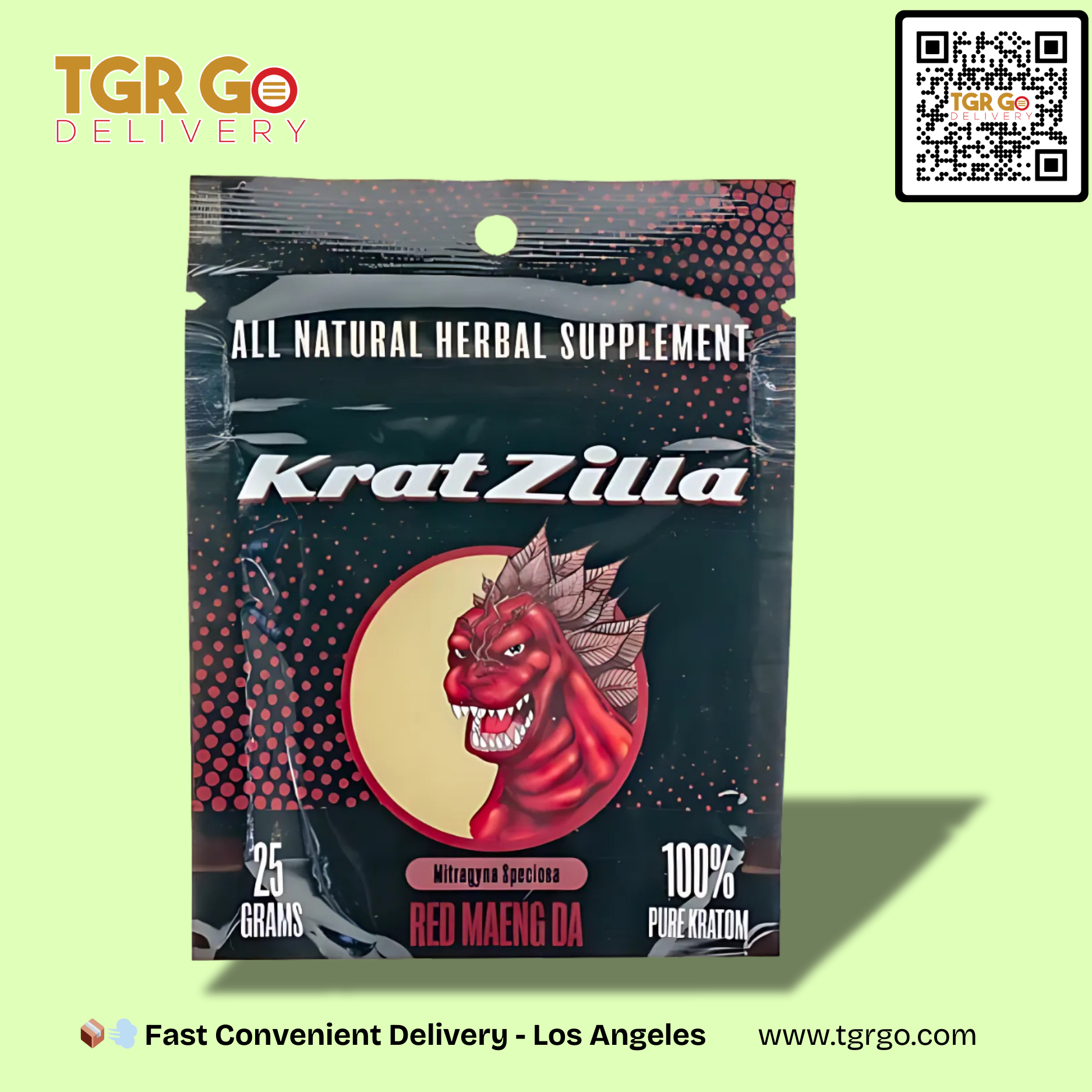 Kratzilla - Kratom Powder Red Maeng Da 25g