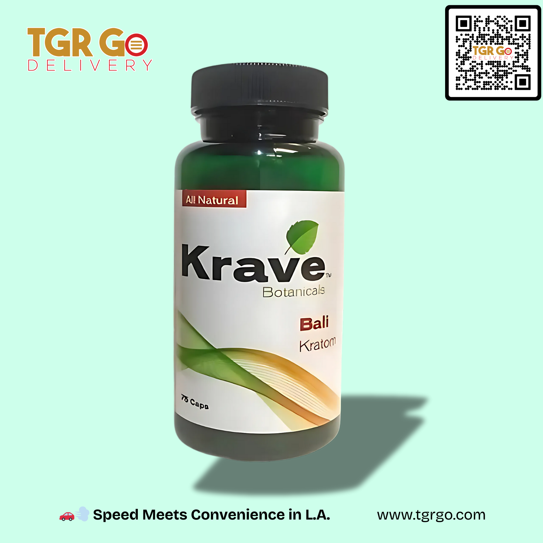 Krave - Kratom Capsule Bali 75ct