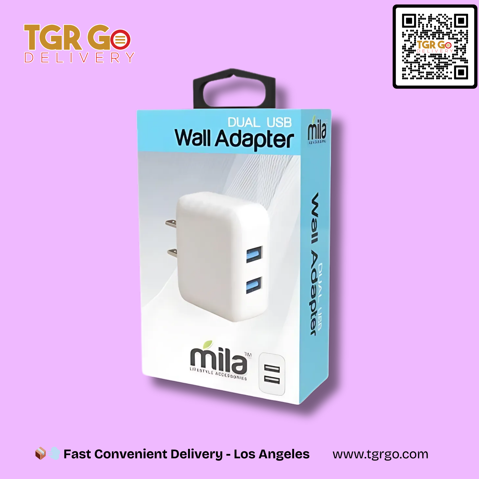 Mila - Phone Charger Wall Adapter Double USB-A