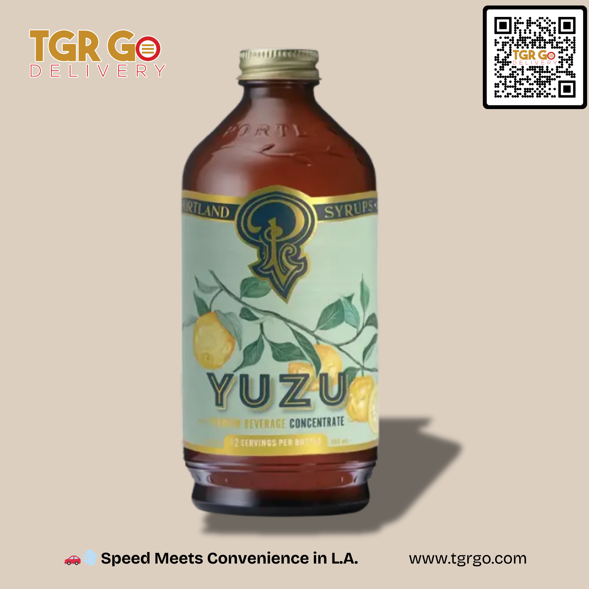 Portland Syrups - Beverage Mixer Concentrate Mocktail 12oz Yuzu