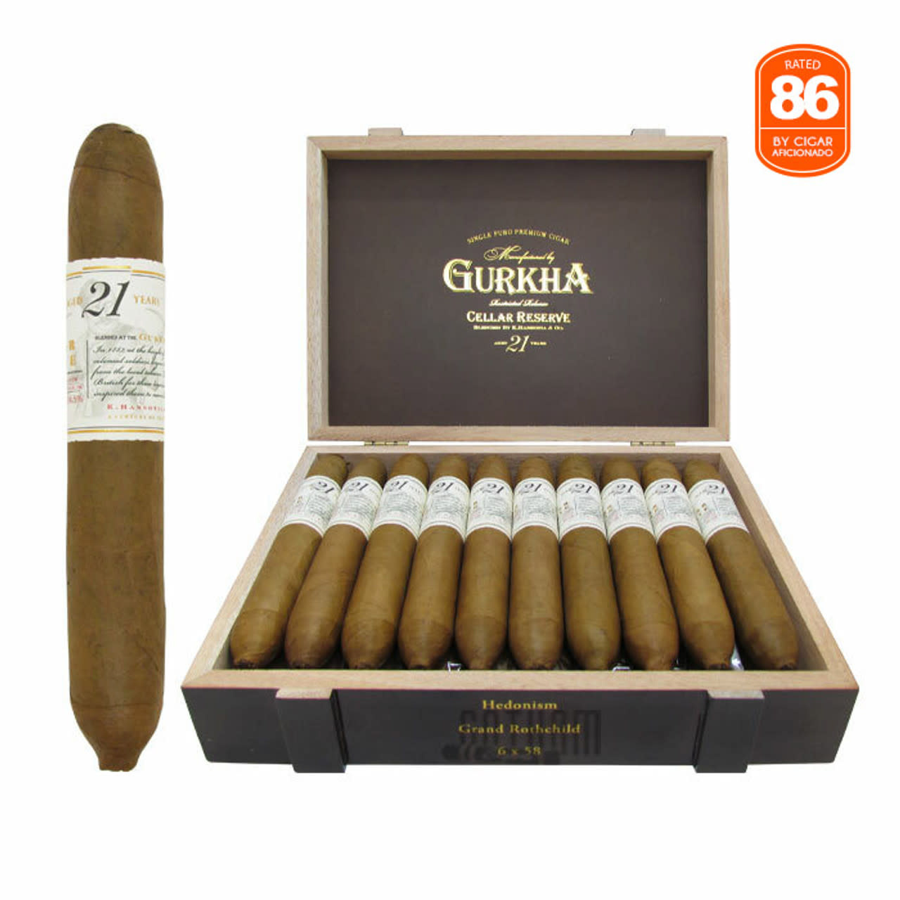 Gurkha - Premium Cigar Cellar Reserve 21 Year Hedonism Grand Rothchild