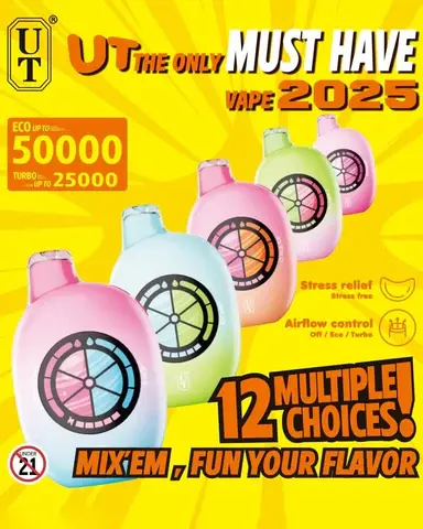 UT - Rechargeable Vaporizer 50k Puffs