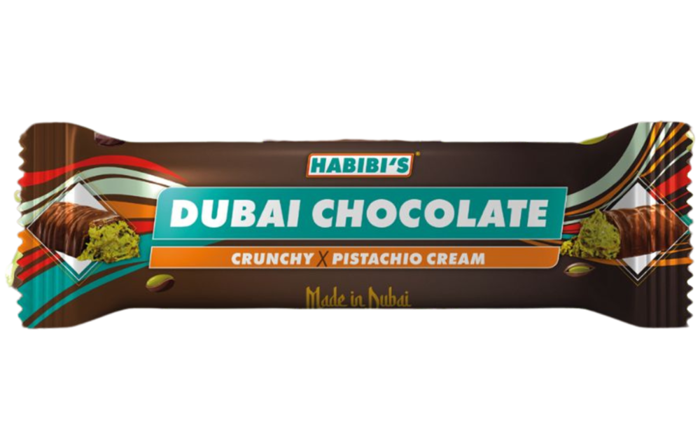 Habibi's - Dubai Chocolate Bars 1.41oz Crunchy x Pistachio Cream