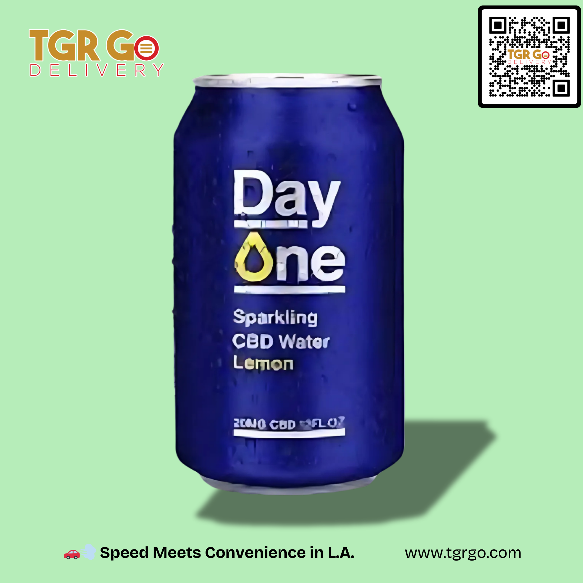 Day One - CBD Beverage Sparkling Water Lemon 20mg
