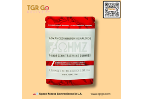 7 OHMZ -7-Oh Kratom Extract Gummies 3.5g 8ct Strawberry Acai