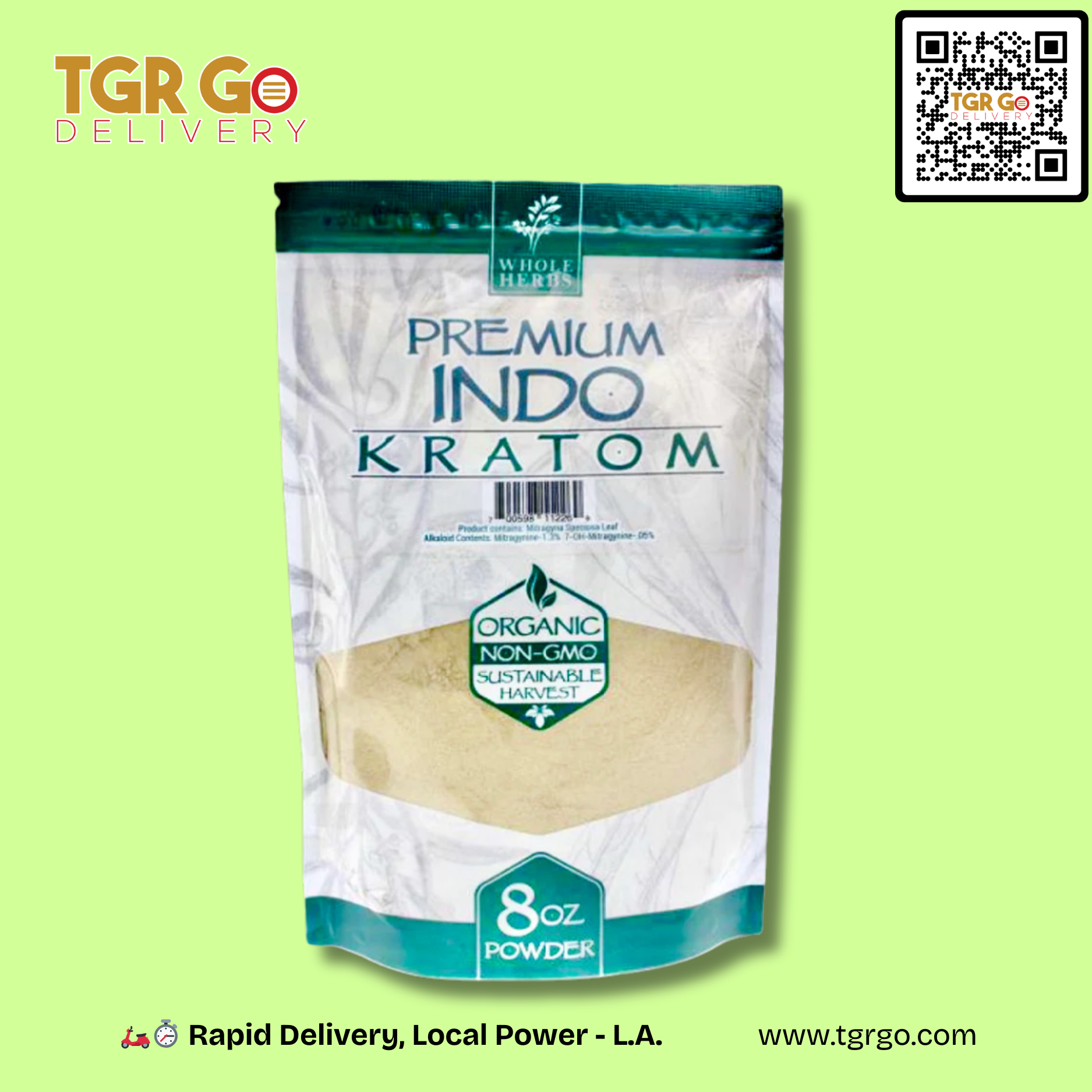 Whole Herbs - Kratom Powder 8oz