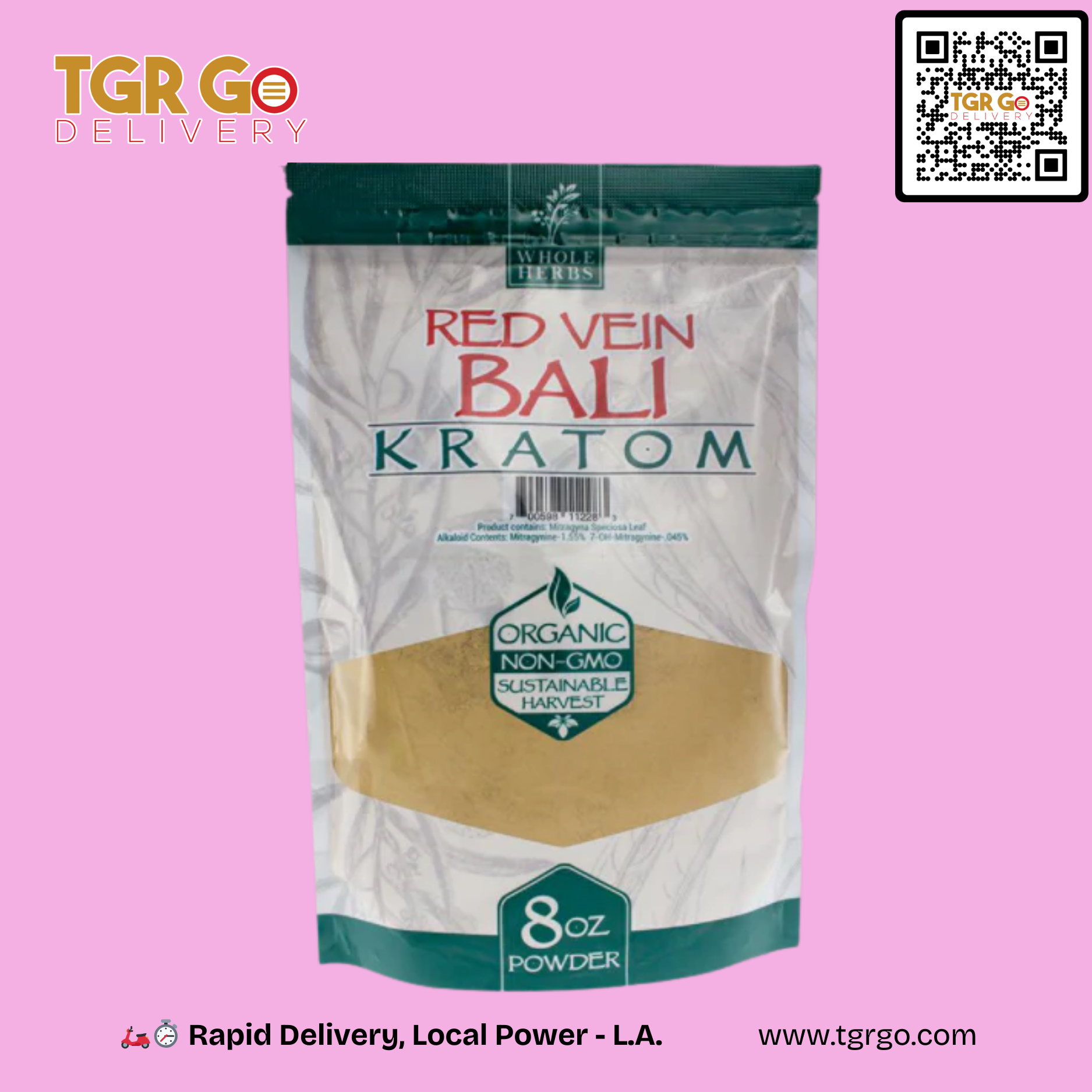 Whole Herbs - Kratom Powder 8oz