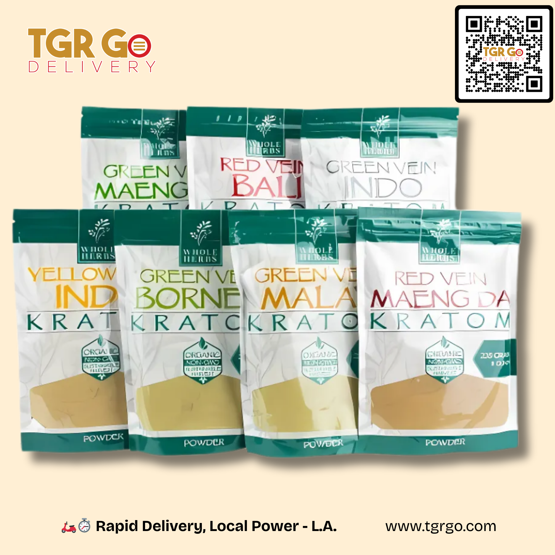 Whole Herbs - Kratom Powder 8oz