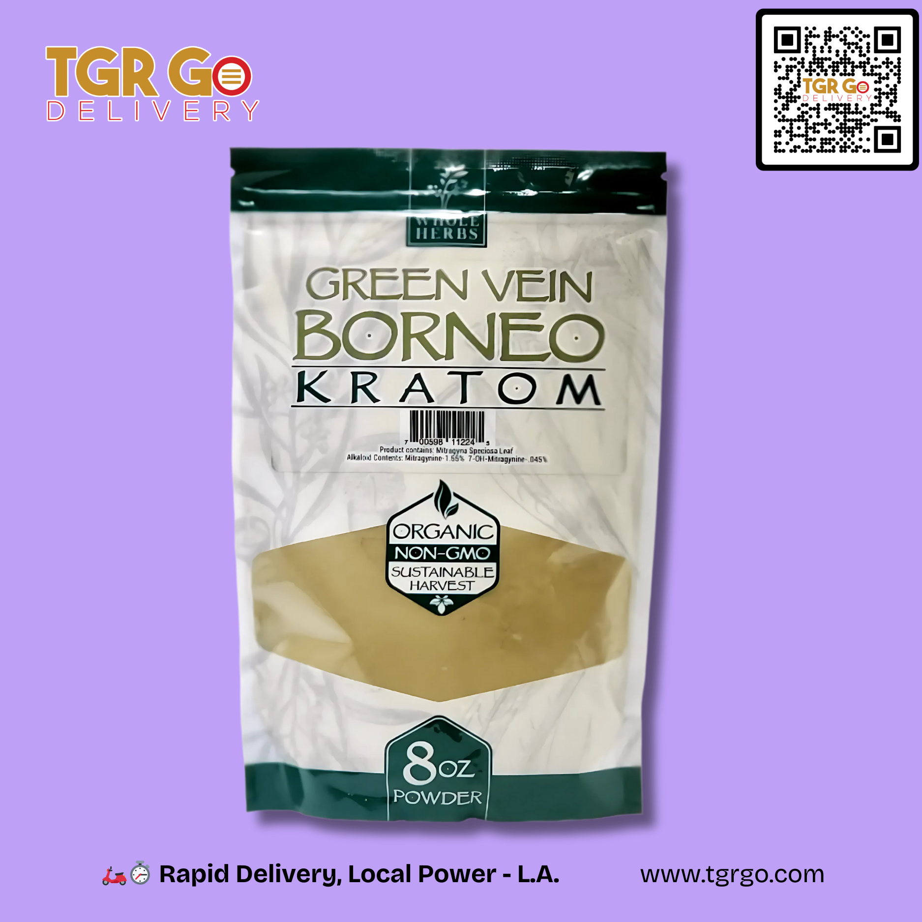 Whole Herbs - Kratom Powder 8oz