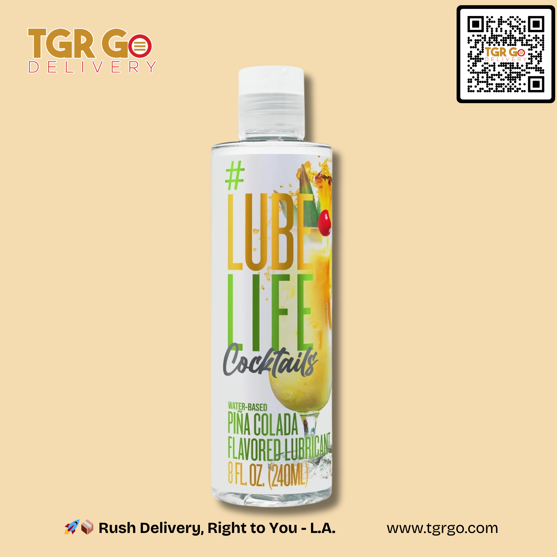 Sexual Lubricant - Lube Life Water Based Lubrication 8 Fl Oz