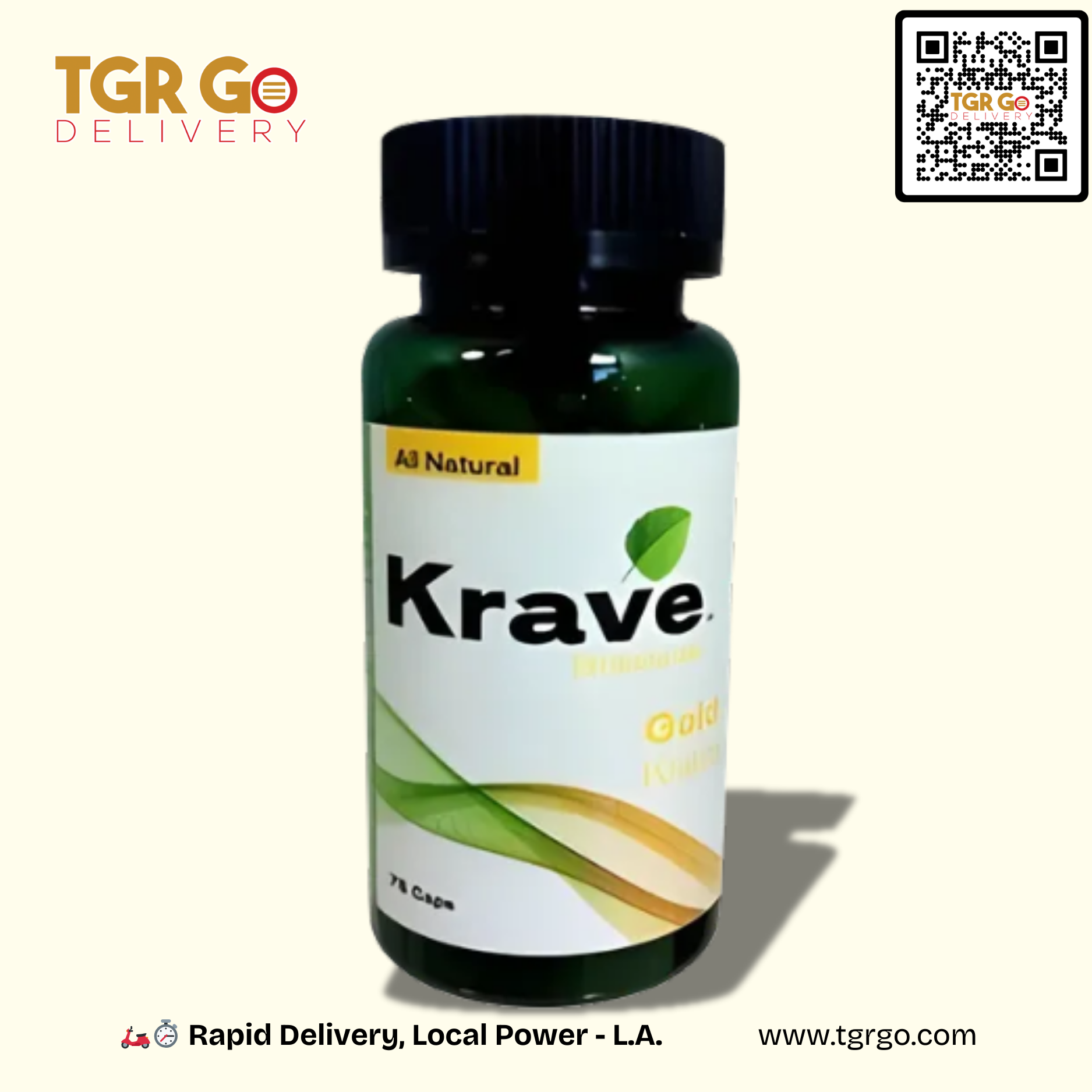 Krave - Kratom Capsule Gold 75ct