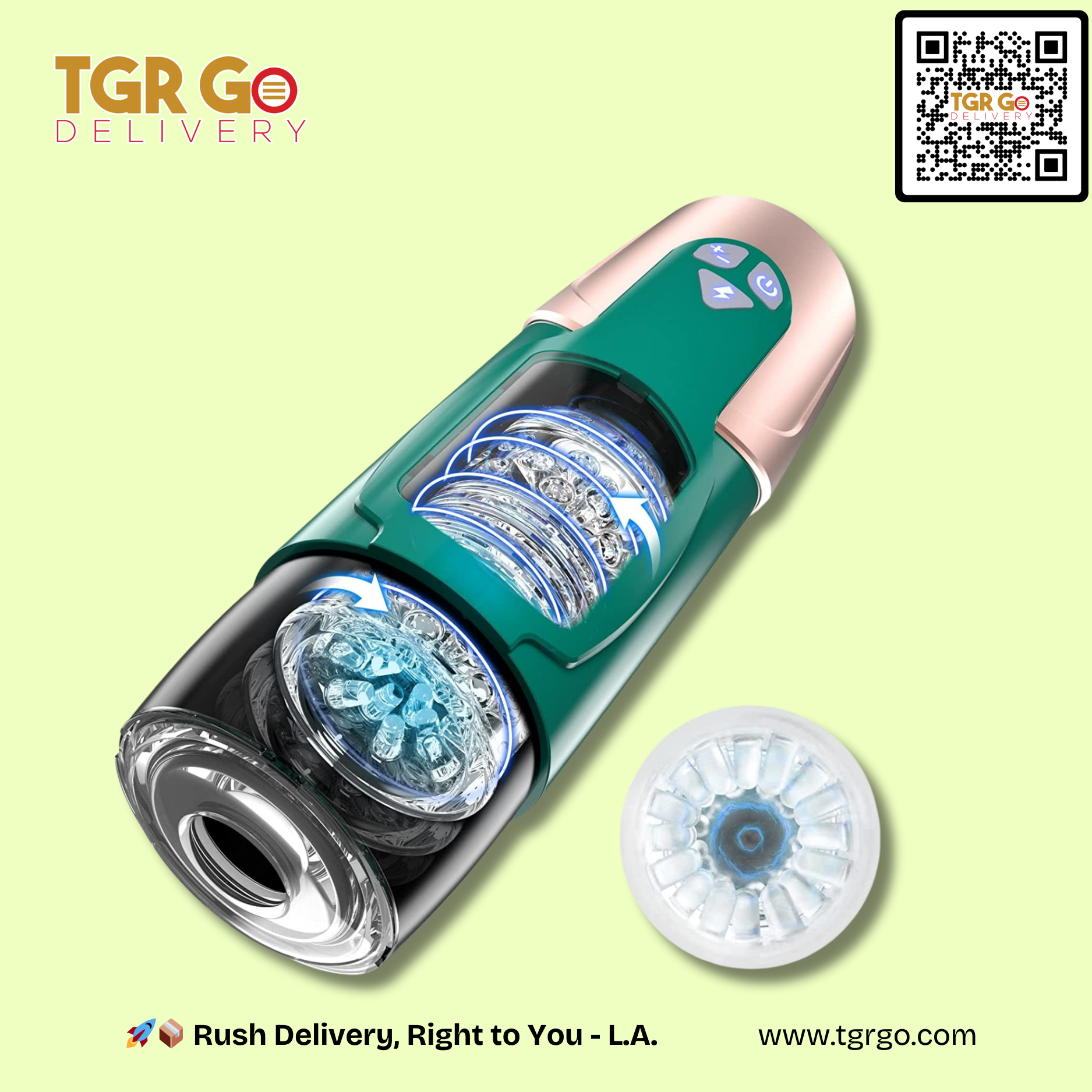 Adult Sex Toys - Male Masturbator Cup with Thrusting & Rotating Modes