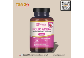 Prowise Healthcare - Folic Acid Vitamin B12 + Iodine Supplement 400mcg 200ct