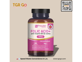 Prowise Healthcare - Folic Acid Vitamin B12 + Iodine Supplement 400mcg 200ct