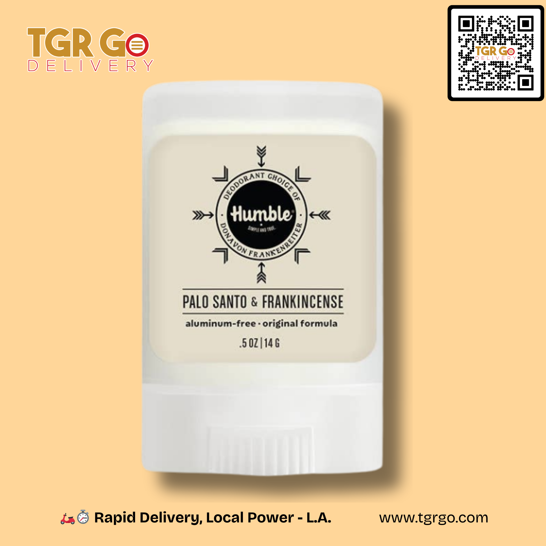 Humble - Deodorant Original Formula Organic Travel Size .5oz